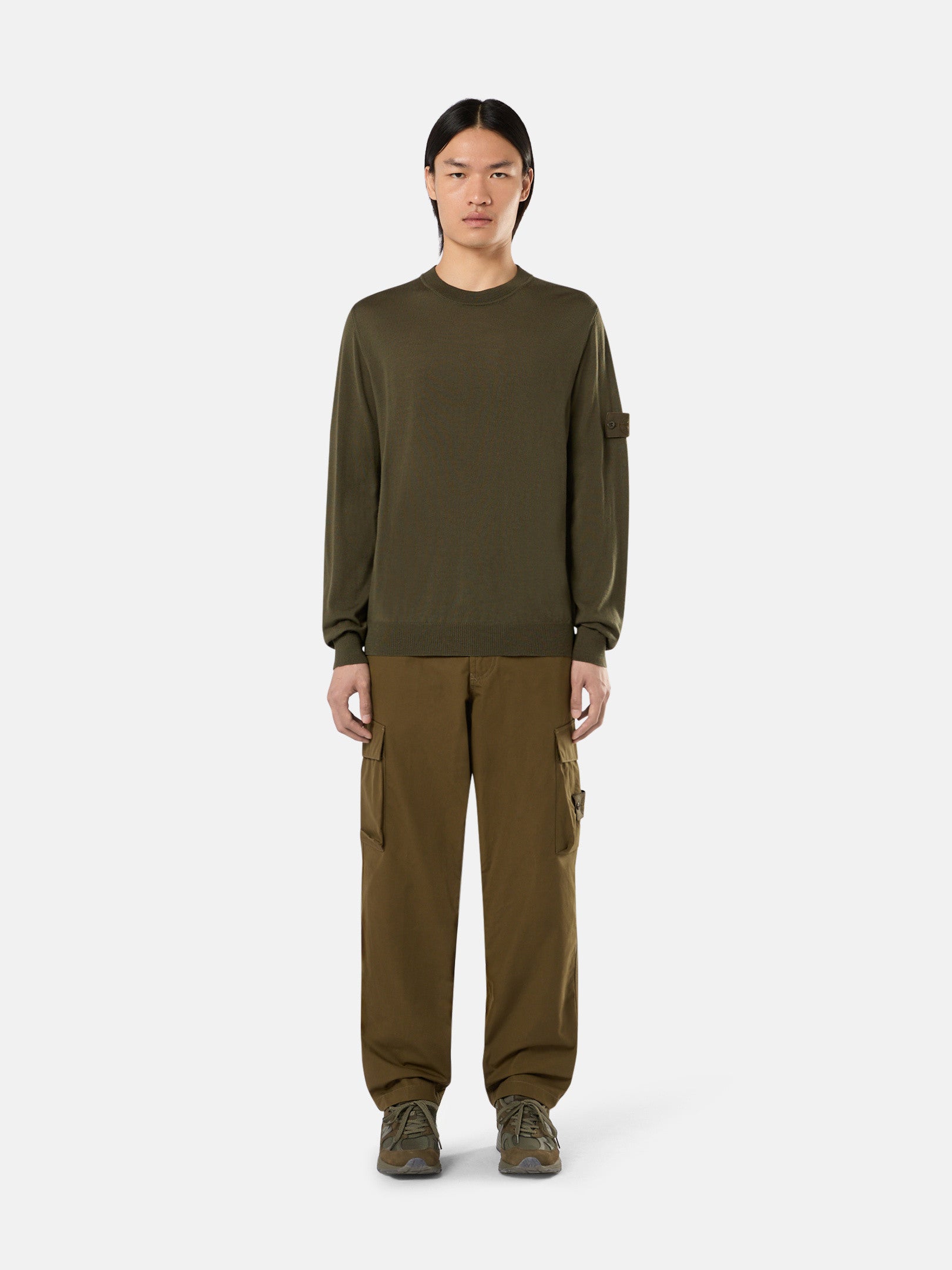 566FC LIGHT PURE RWS WOOL_STONE ISLAND GHOST