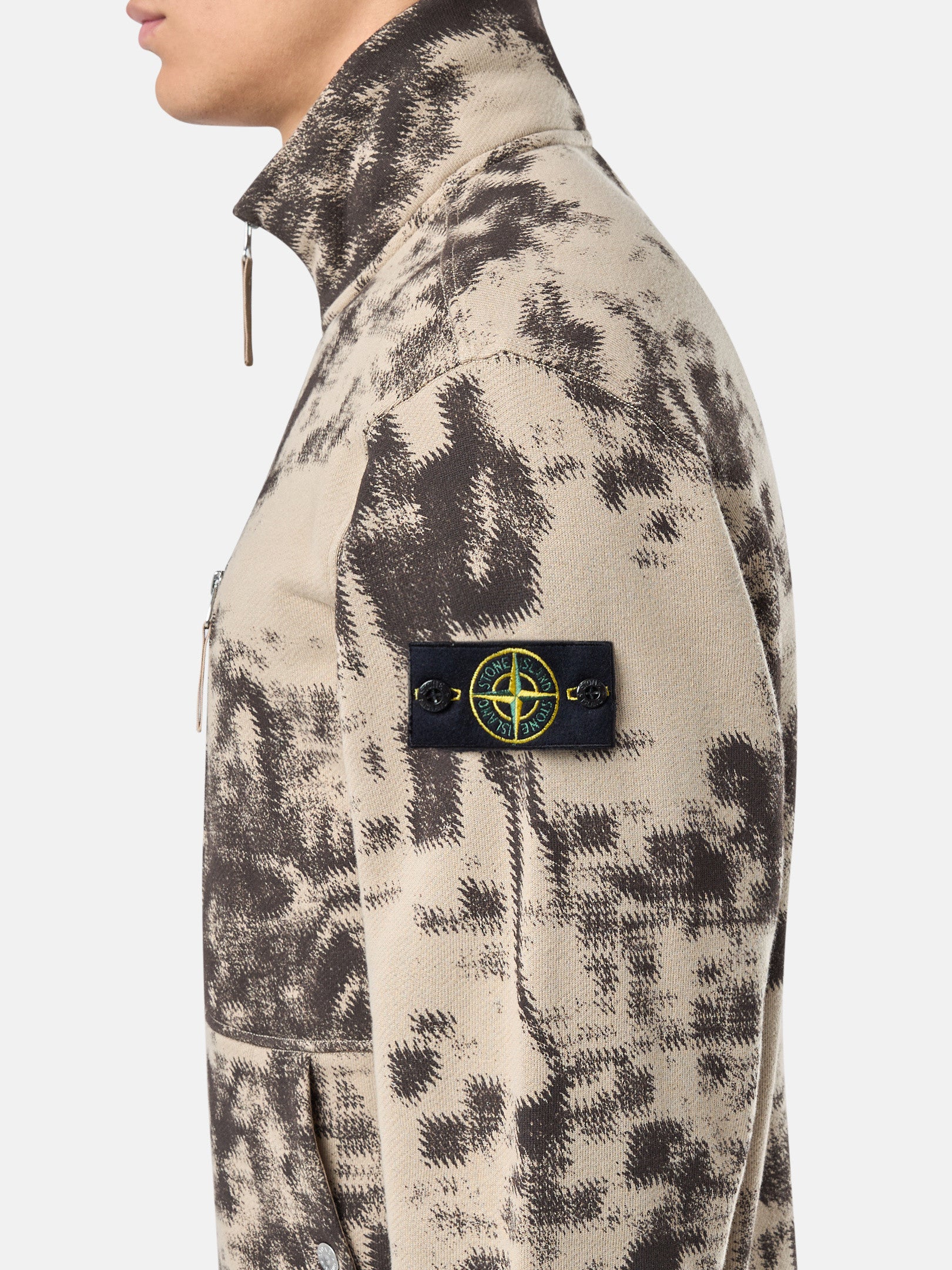 660E3 CAMOUFLAGE ORGANIC COTTON DIAGONAL FLEECE