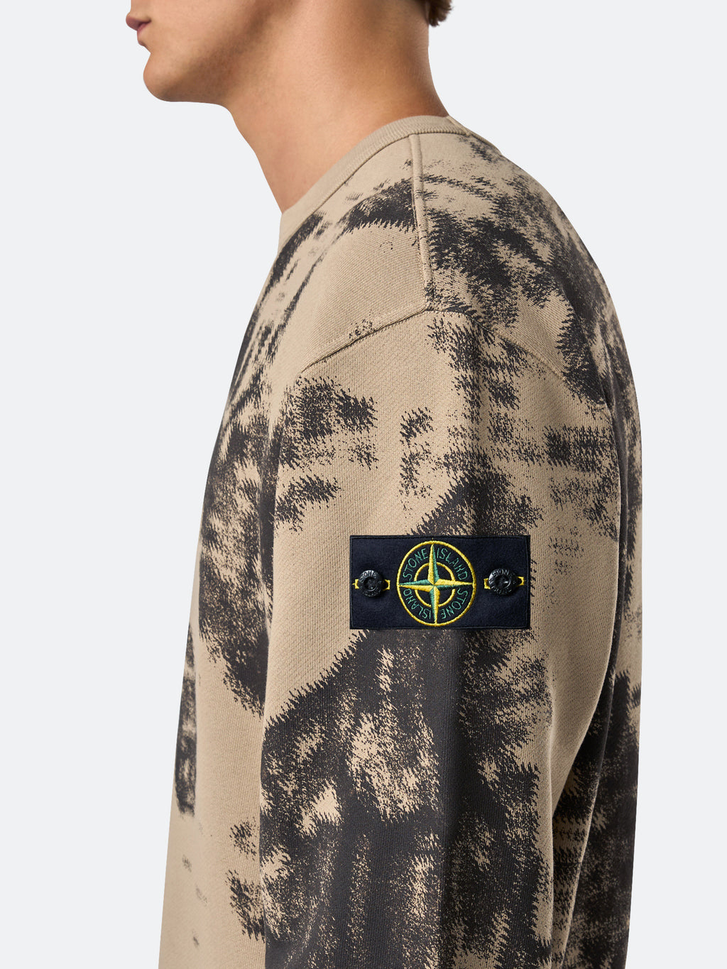 669E3 CAMOUFLAGE ORGANIC COTTON DIAGONAL FLEECE