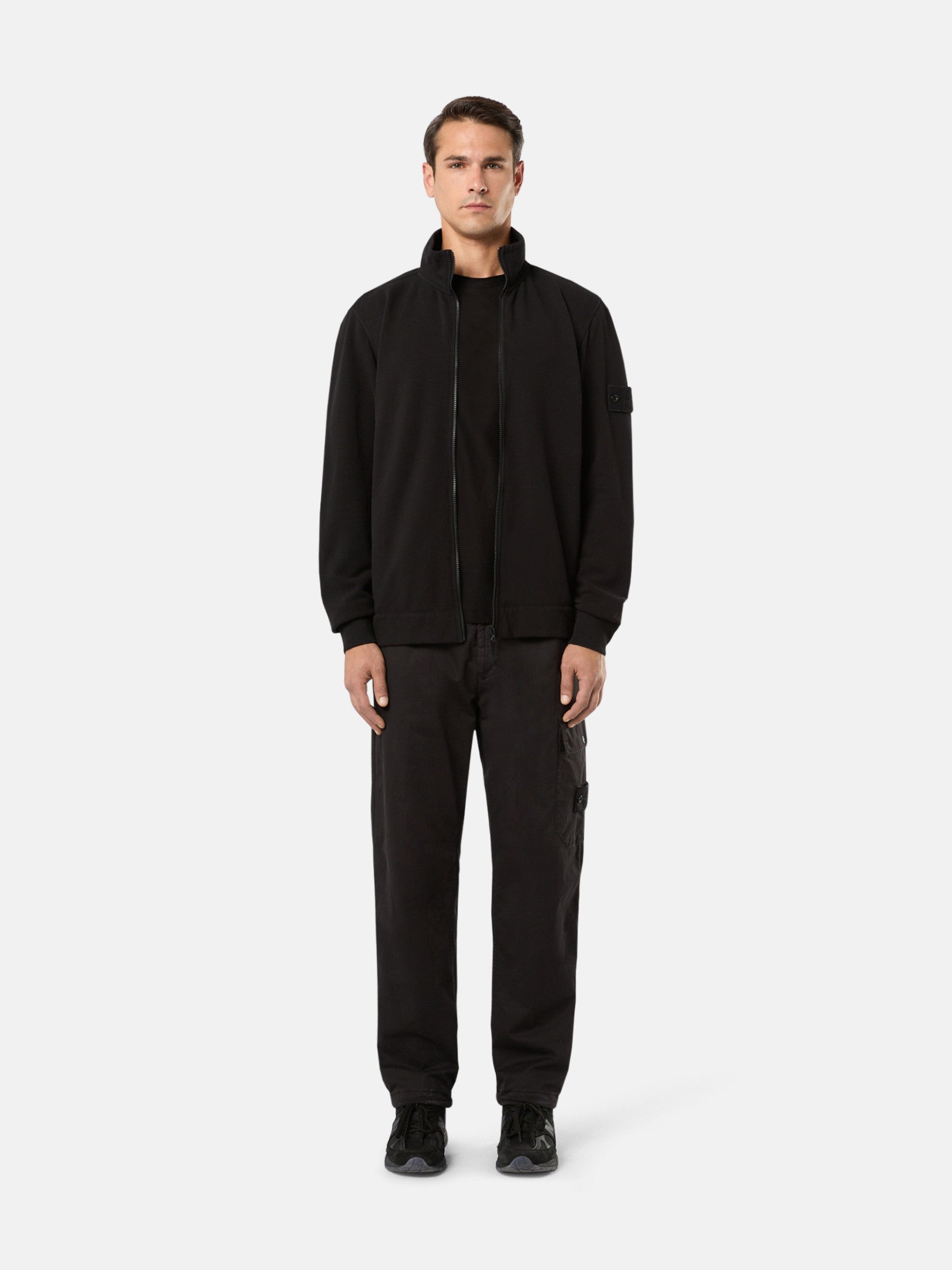 220F8 MERCERIZED COTTON JERSEY_STONE ISLAND GHOST