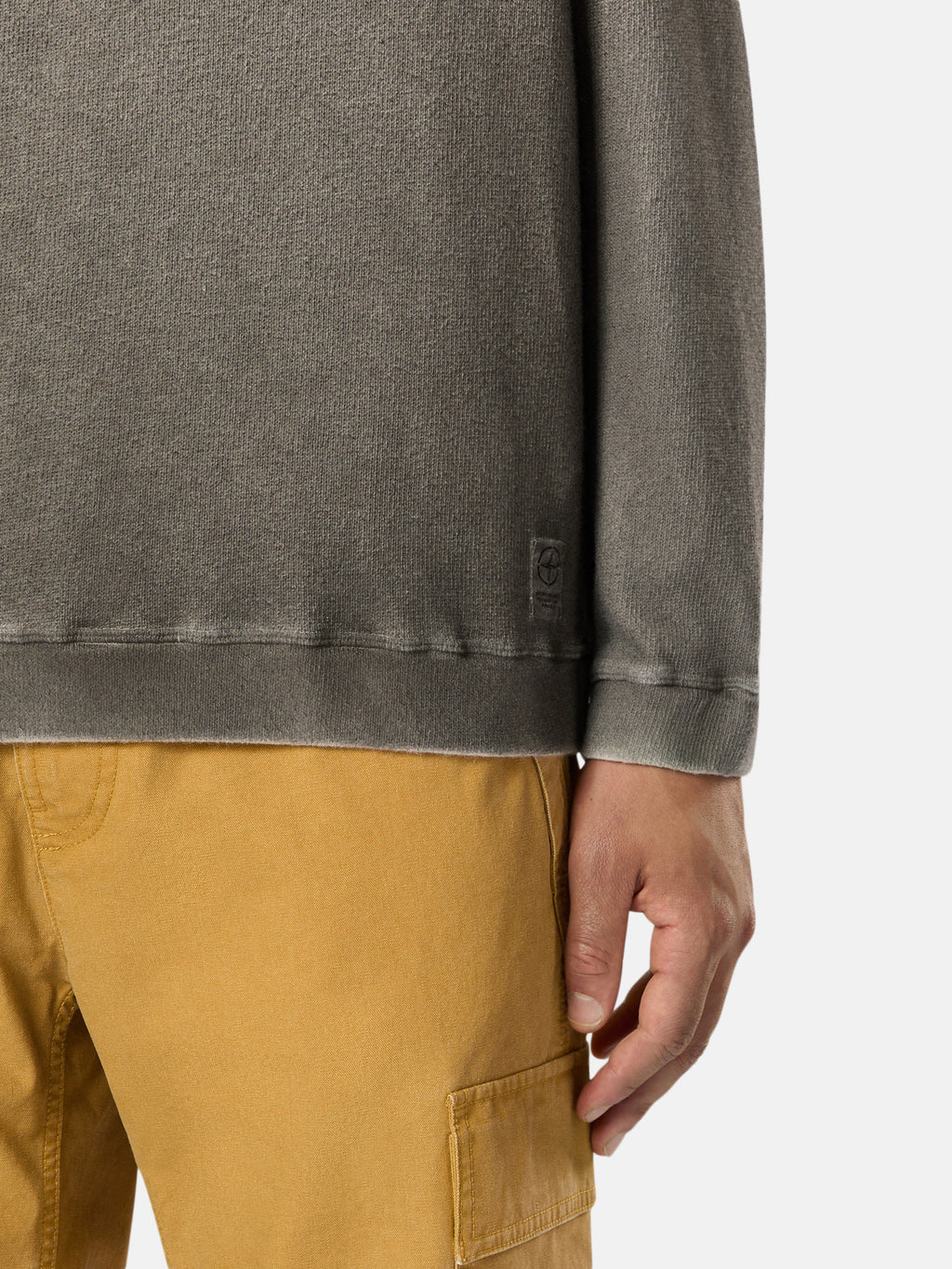 657T3 RECYCLED AND ORGANIC COTTON JERSEY, OXIDE SPRAY