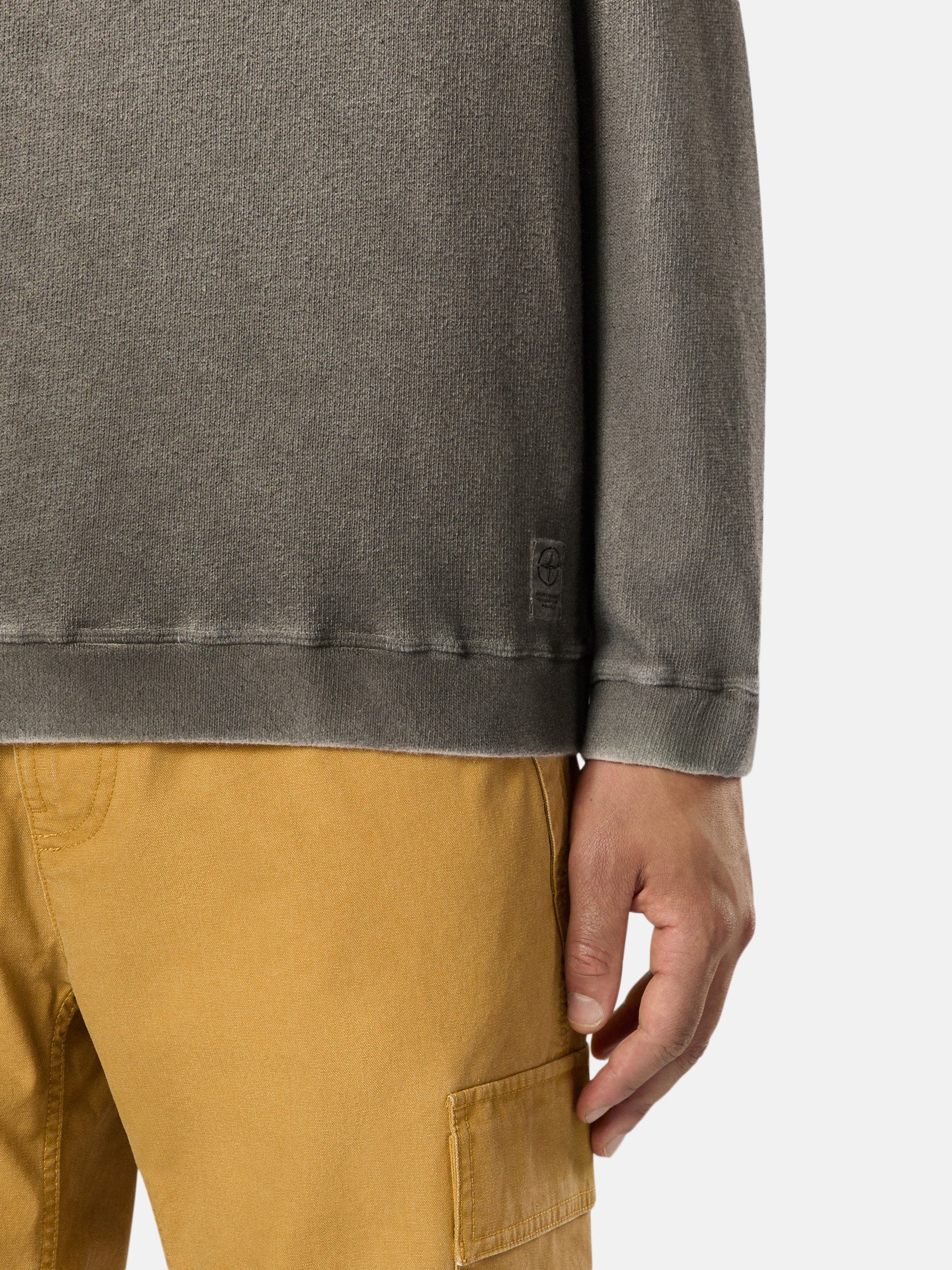 657T3 RECYCLED AND ORGANIC COTTON JERSEY, OXIDE SPRAY