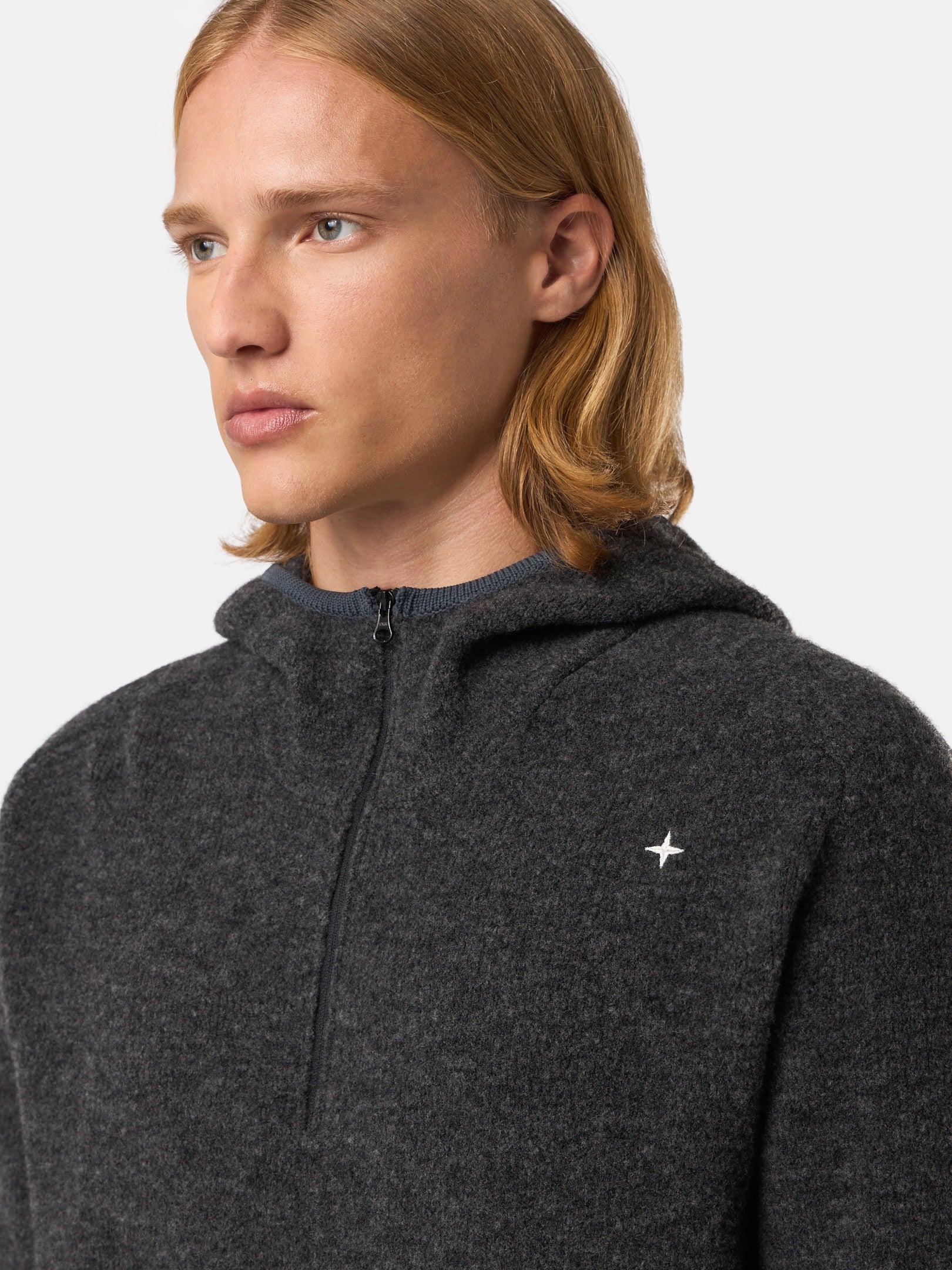 569GA GAUZED EFFECT WOOL BLEND_STONE ISLAND STELLINA