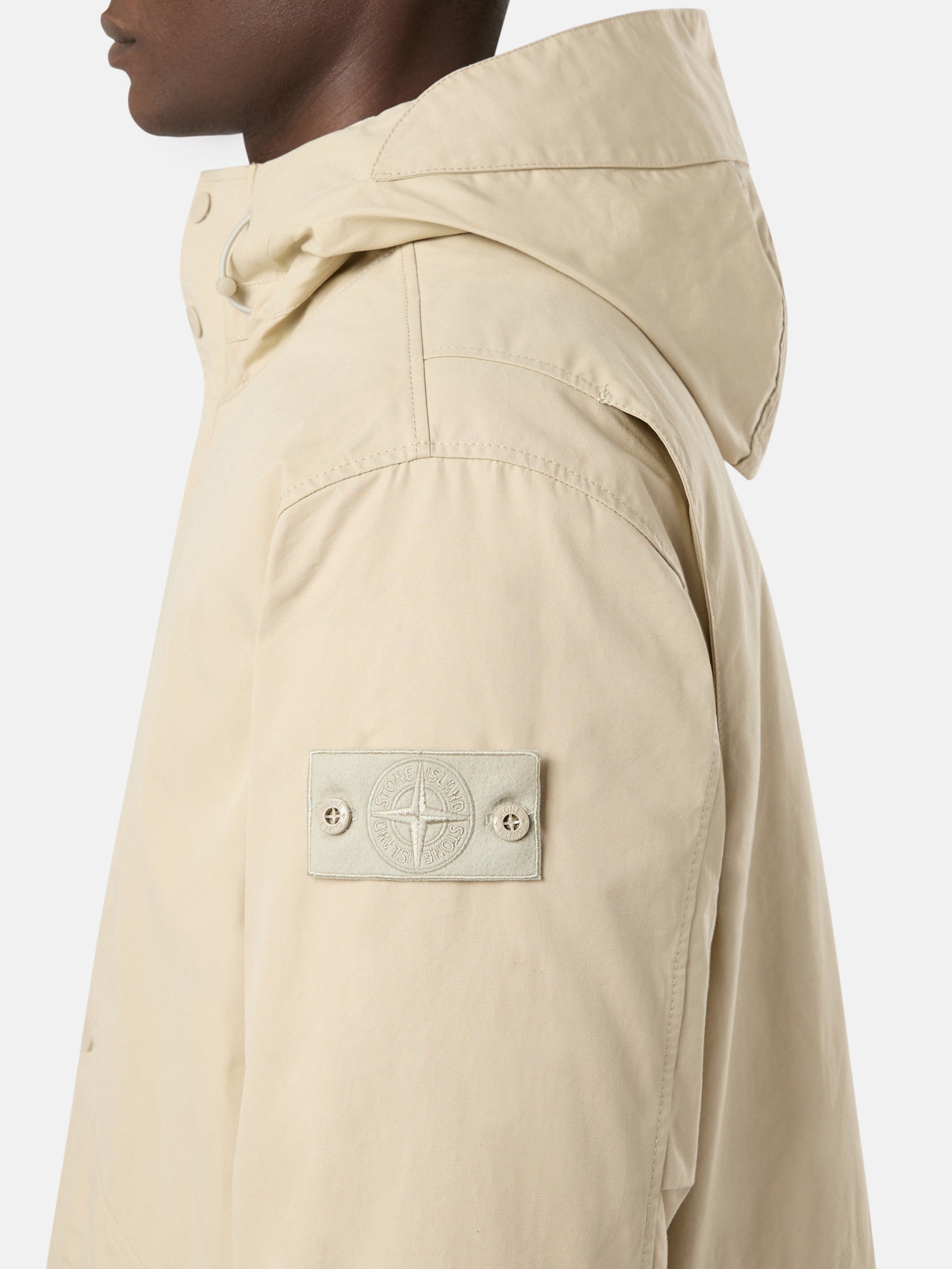 711F1 WEATHERPROOF COTTON CANVAS_STONE ISLAND GHOST
