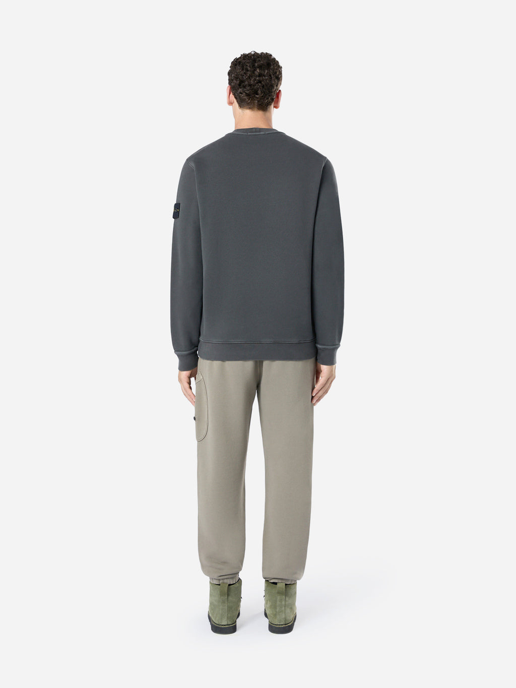61241 ORGANIC COTTON DIAGONAL FLEECE 'OLD' EFFECT