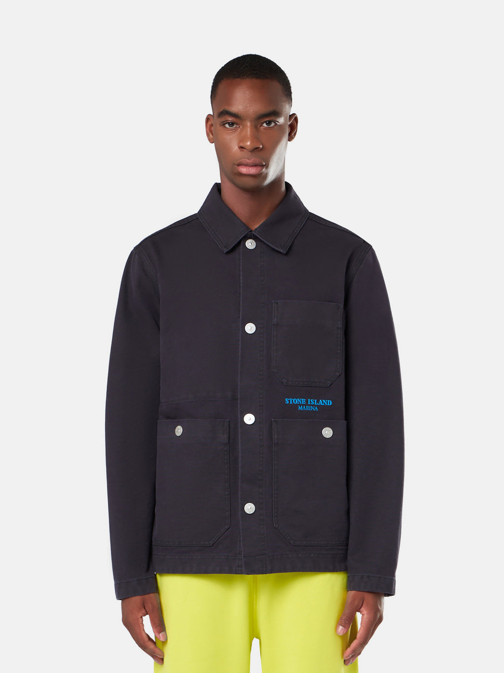 442X9 PLATED COTTON CANVAS_STONE ISLAND MARINA