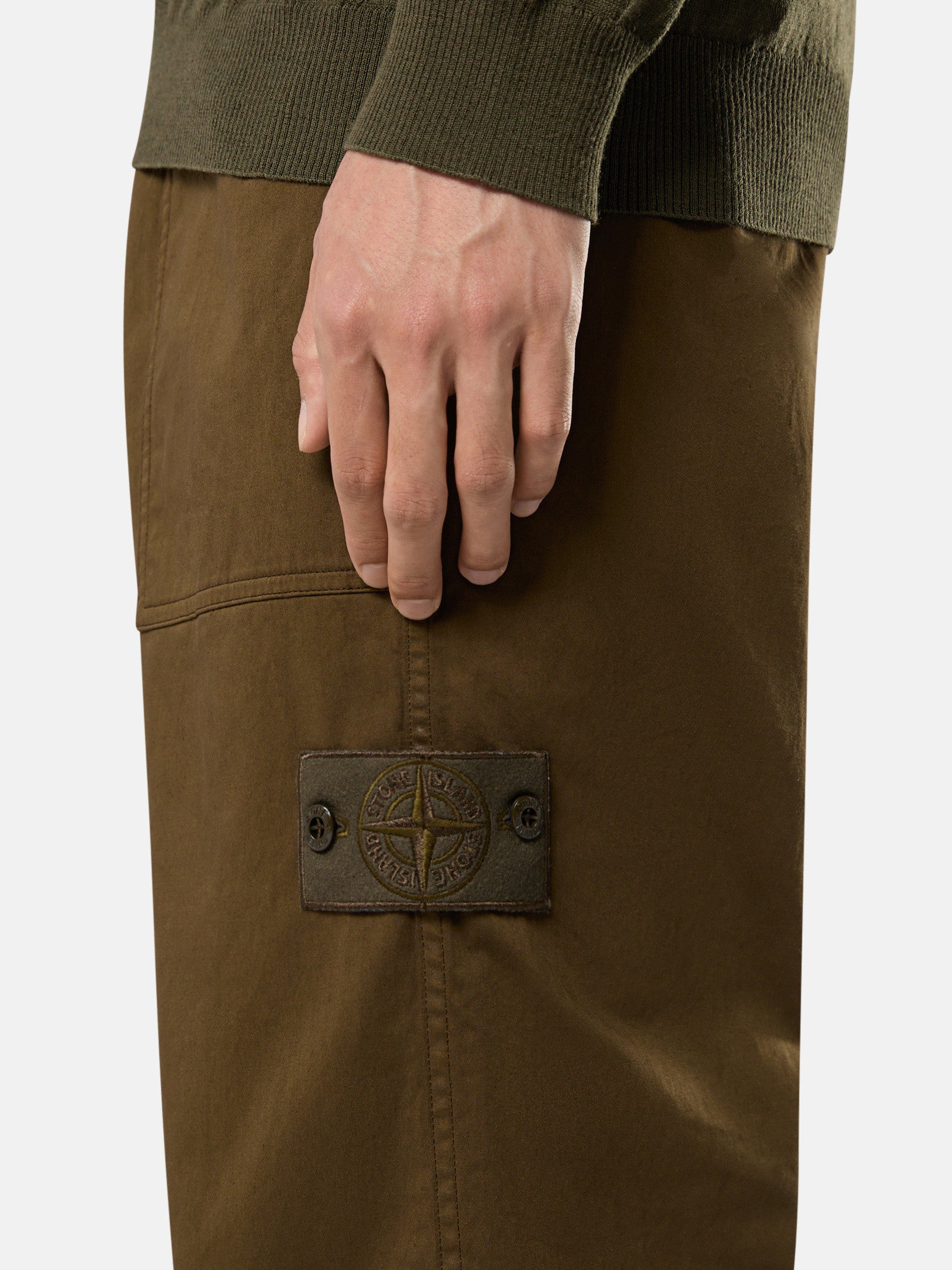 337F6 STRETCH COTTON WOOL SATIN_STONE ISLAND GHOST