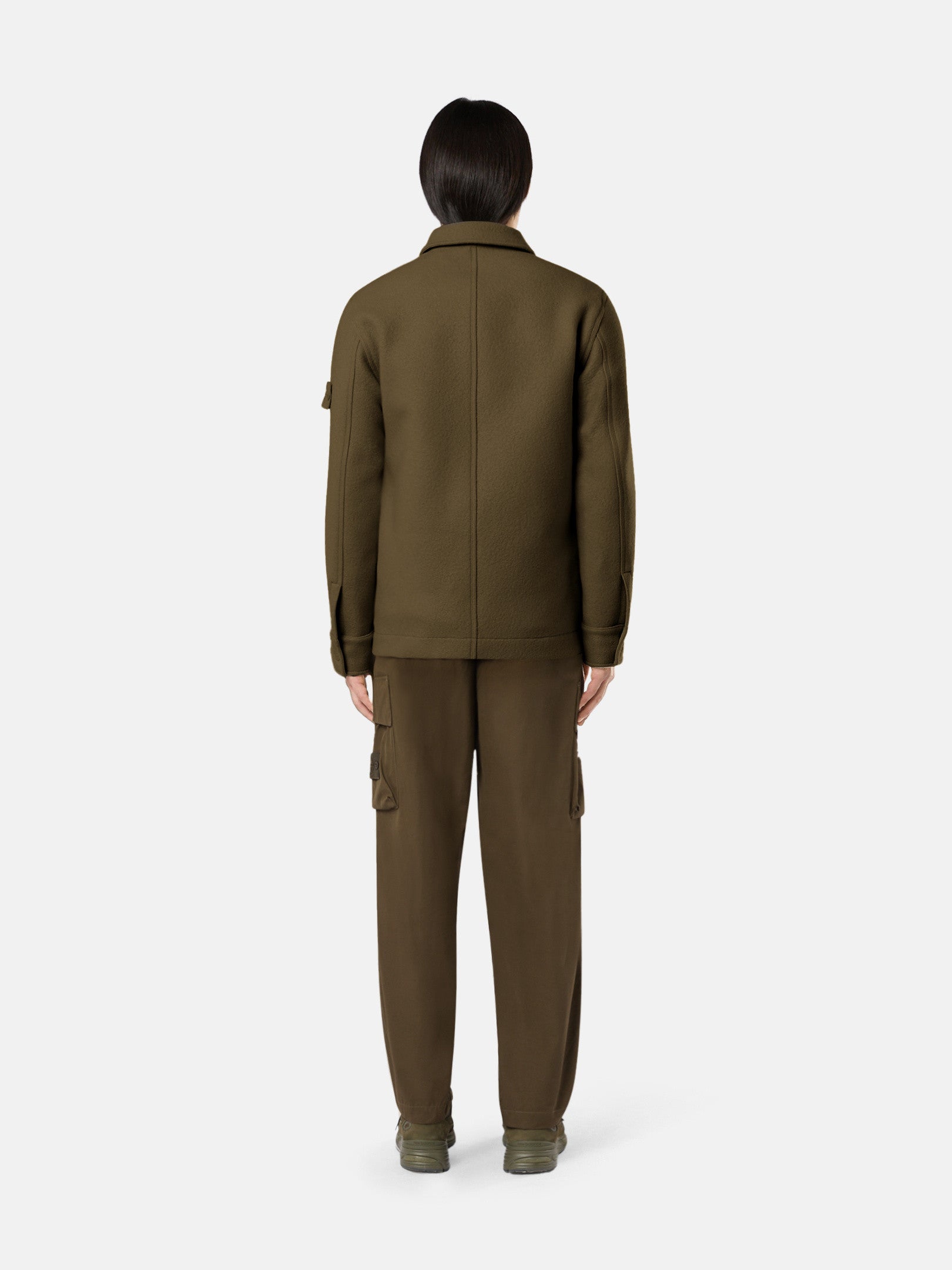 455F5 HEAVY MELTON_STONE ISLAND GHOST