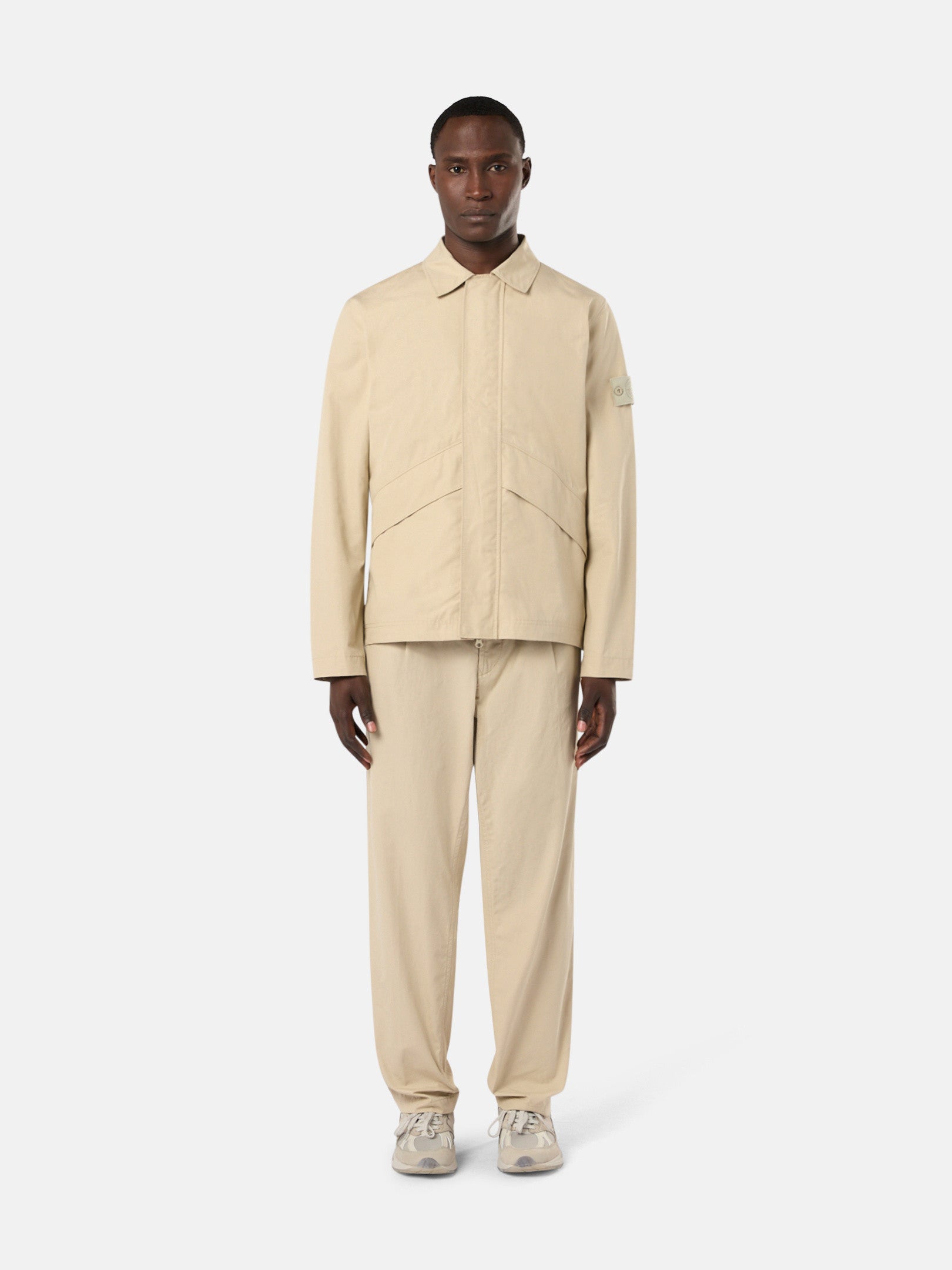 107F1 WEATHERPROOF COTTON CANVAS_STONE ISLAND GHOST