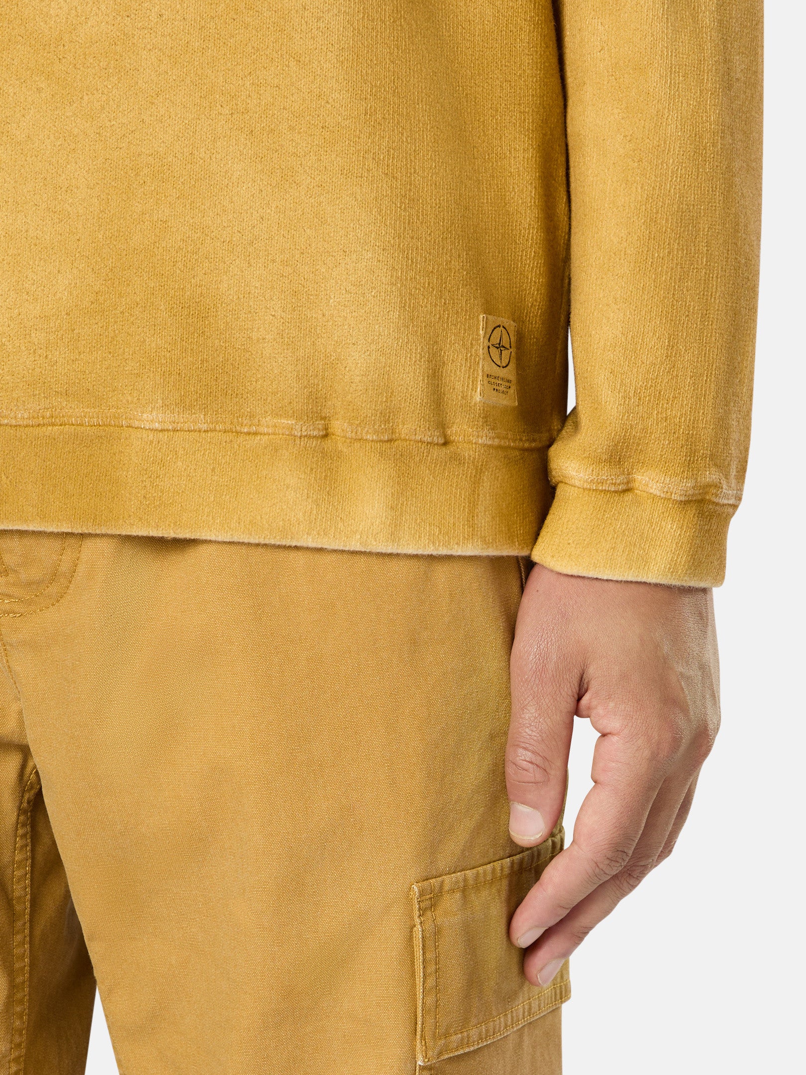 657T3 RECYCLED AND ORGANIC COTTON JERSEY, OXIDE SPRAY