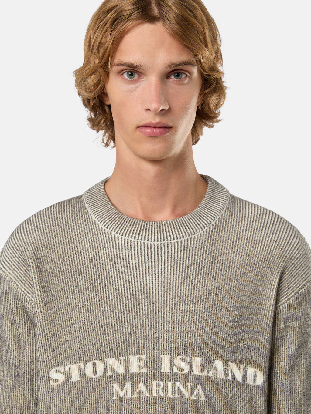542XB PRINTED WOOL BLEND_STONE ISLAND MARINA