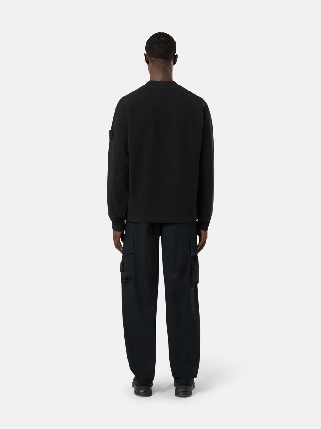 629F7 STRETCH ORGANIC COTTON FLEECE_STONE ISLAND GHOST