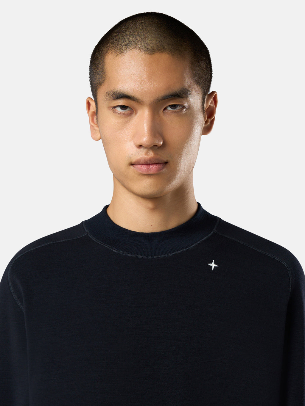 623G5 LIGHT STRETCH WOOL COTTON FLEECE_STONE ISLAND STELLINA