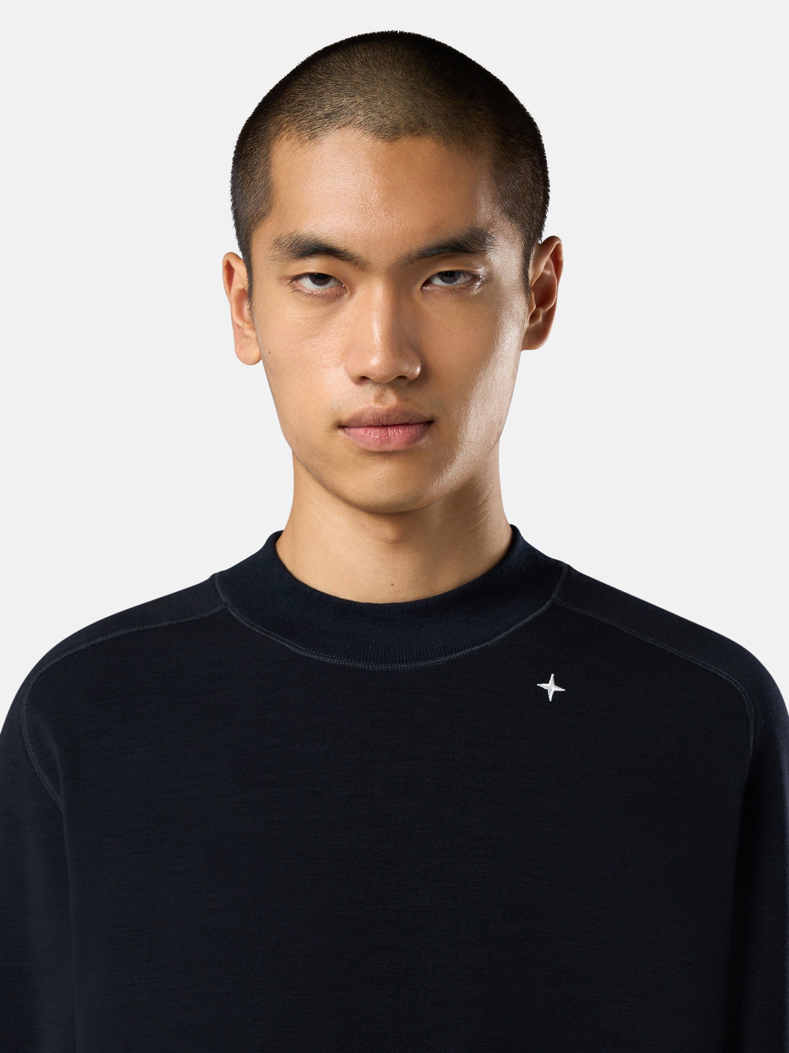 623G5 LIGHT STRETCH WOOL COTTON FLEECE_STONE ISLAND STELLINA