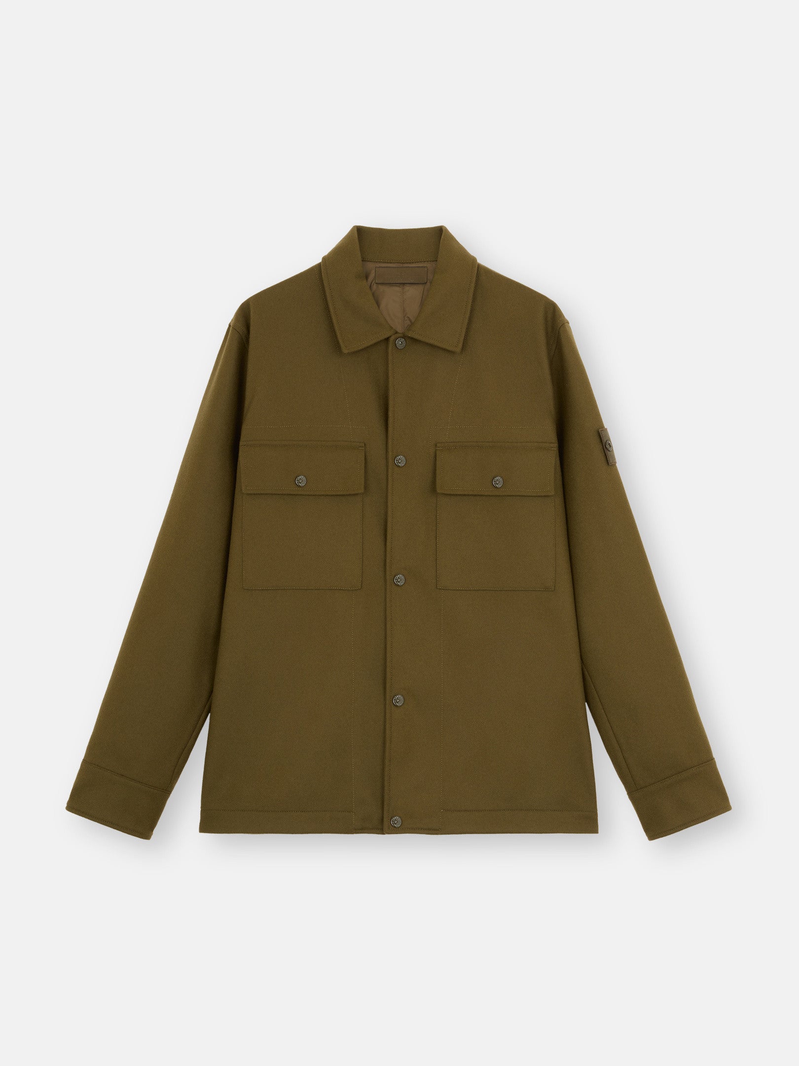 120F4 WOOL NYLON FLANNEL_STONE ISLAND GHOST PIECE