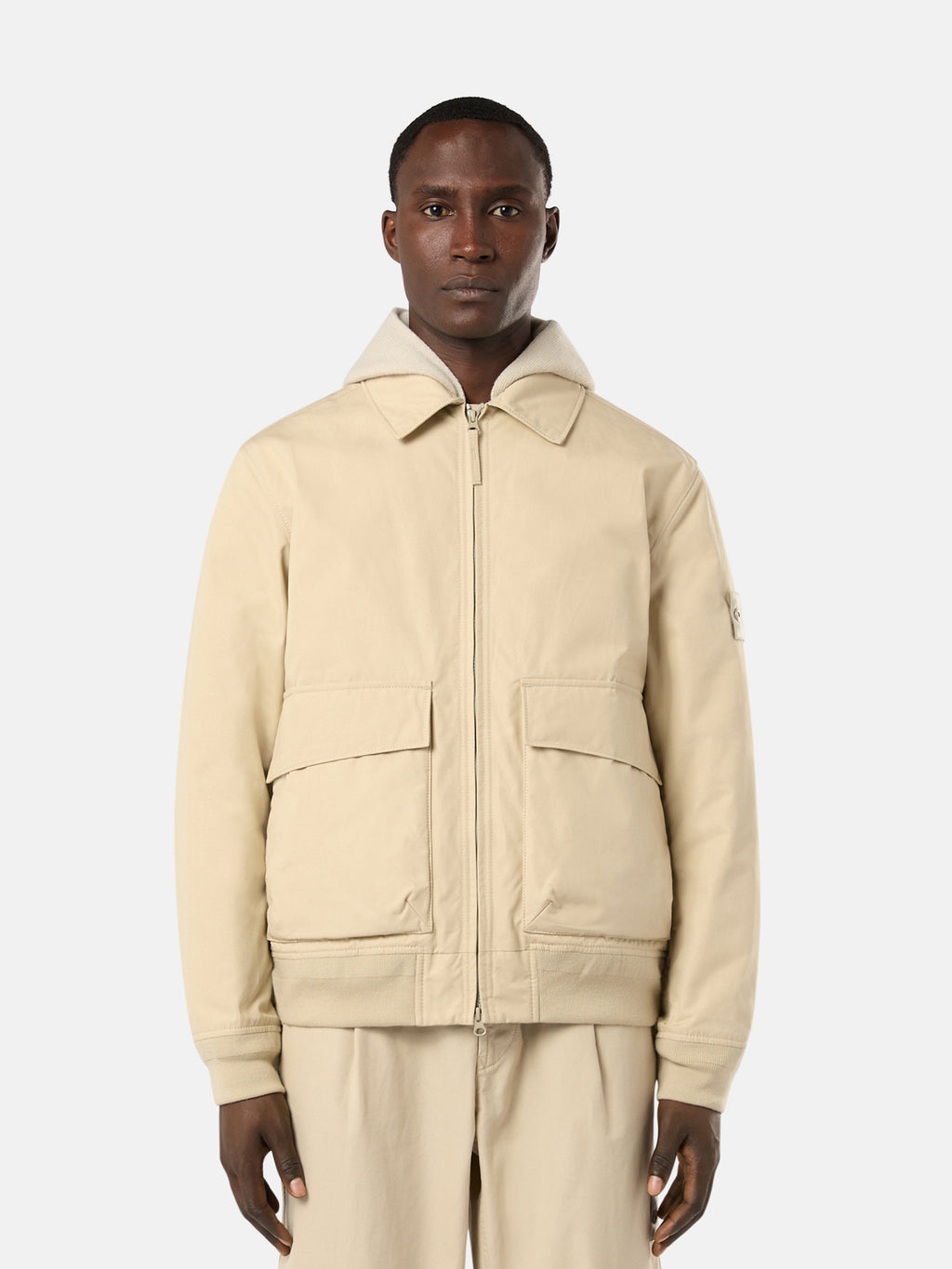 420F1 WEATHERPROOF COTTON CANVAS_STONE ISLAND GHOST
