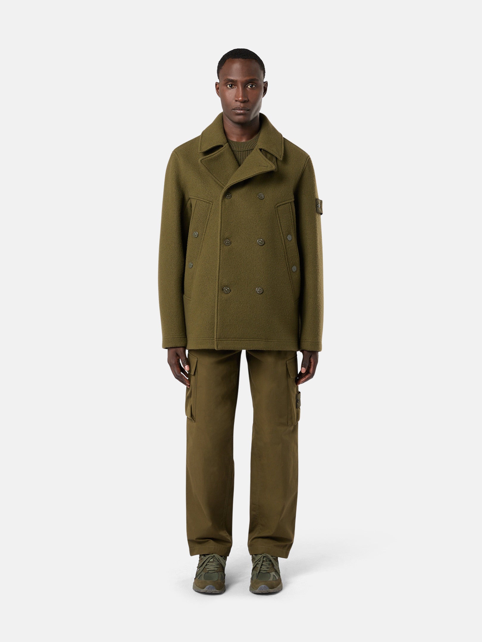 441F5 HEAVY MELTON_STONE ISLAND GHOST