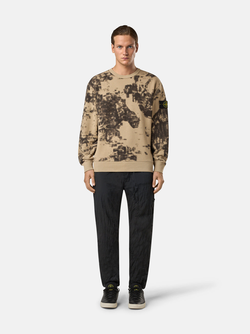 669E3 CAMOUFLAGE ORGANIC COTTON DIAGONAL FLEECE