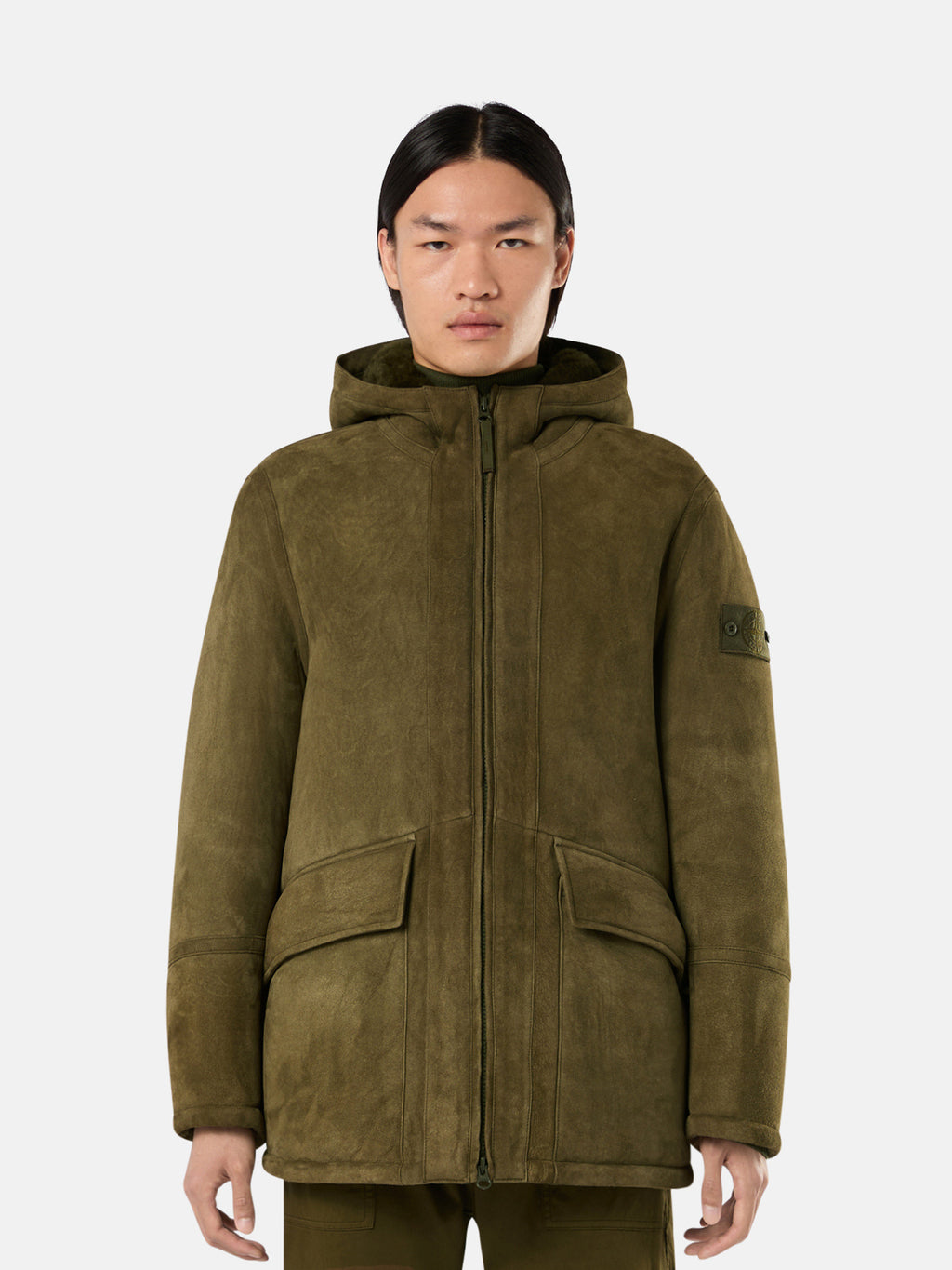 002F9 SUEDE SHEEPSKIN_STONE ISLAND GHOST