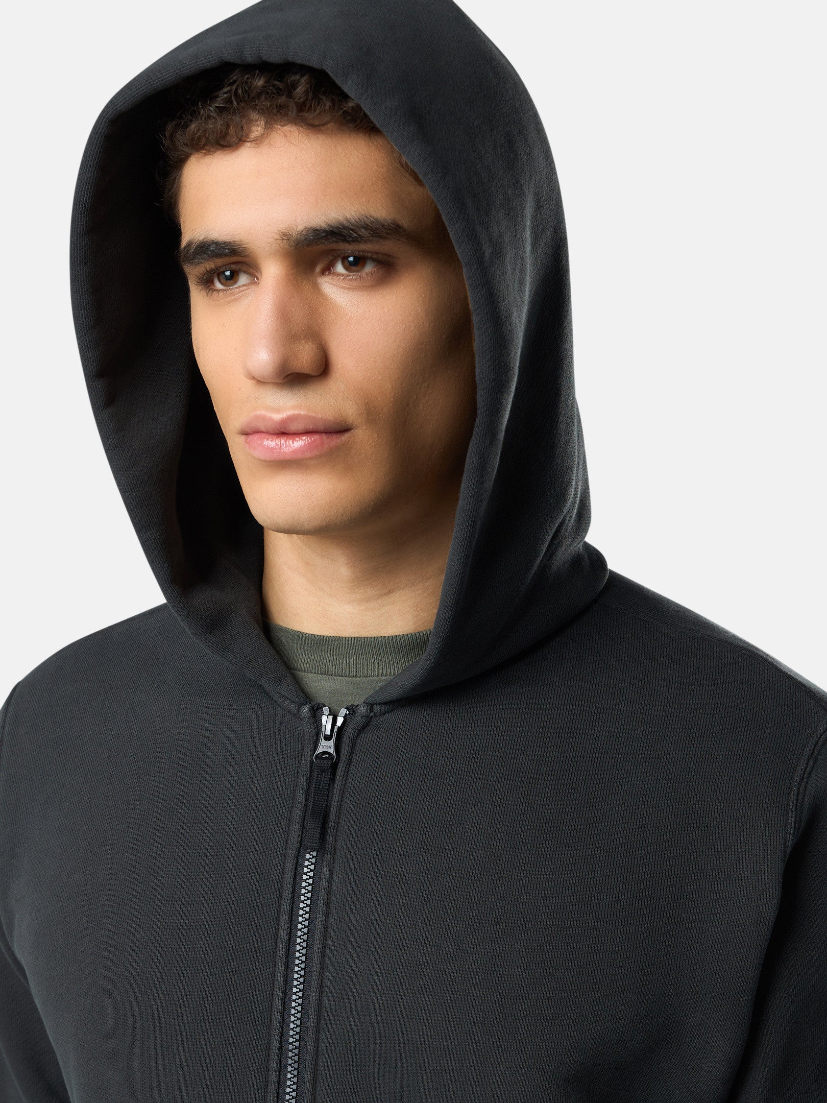 63341 ORGANIC COTTON DIAGONAL FLEECE 'OLD' EFFECT