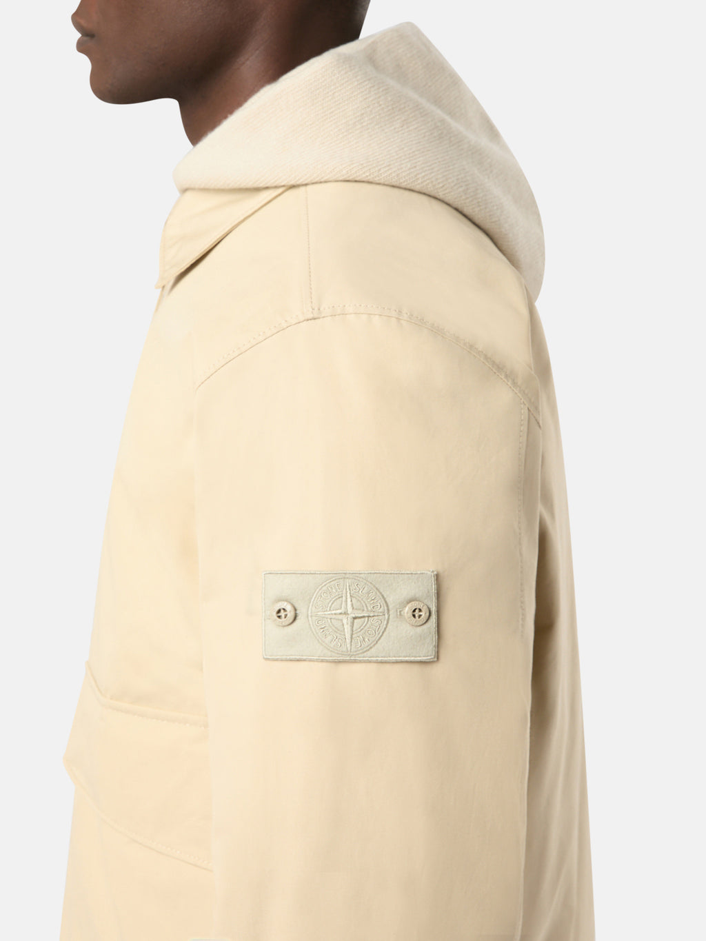 420F1 WEATHERPROOF COTTON CANVAS_STONE ISLAND GHOST