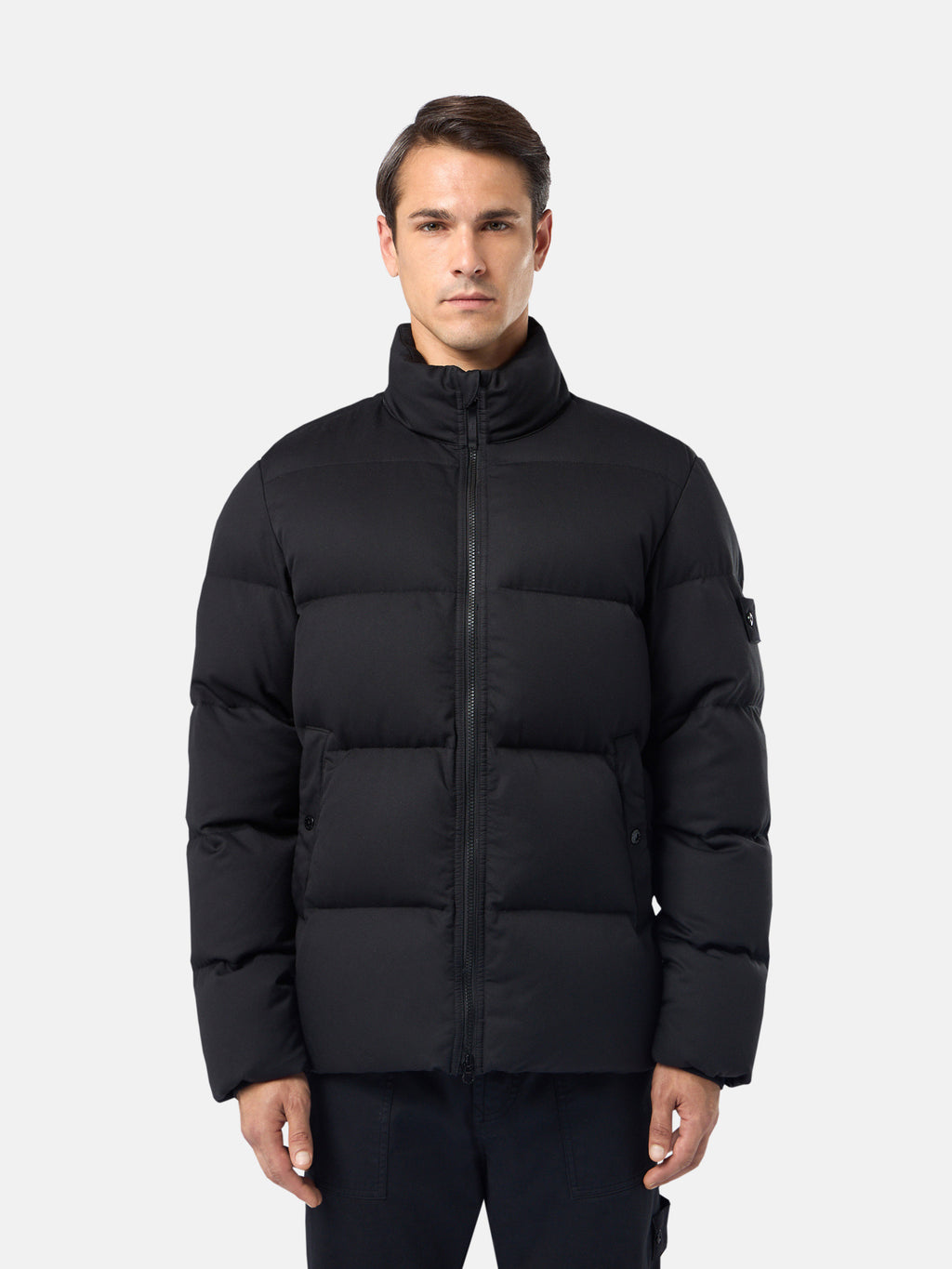 453F3 WOOL TWILL DOWN-TC_STONE ISLAND GHOST