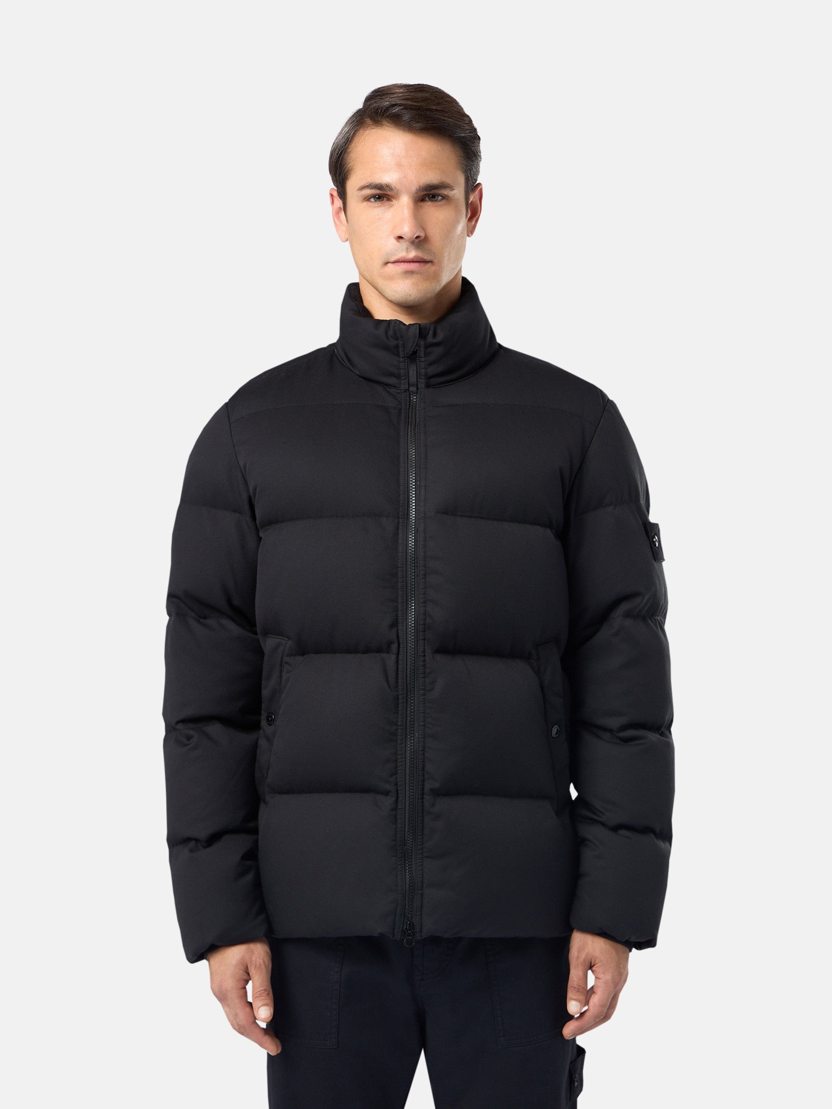 453F3 WOOL TWILL DOWN-TC_STONE ISLAND GHOST