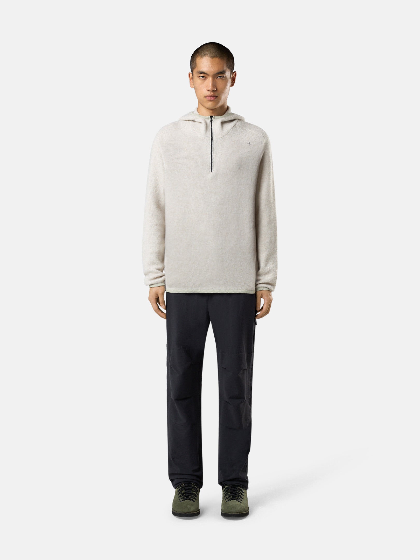 569GA GAUZED EFFECT WOOL BLEND_STONE ISLAND STELLINA