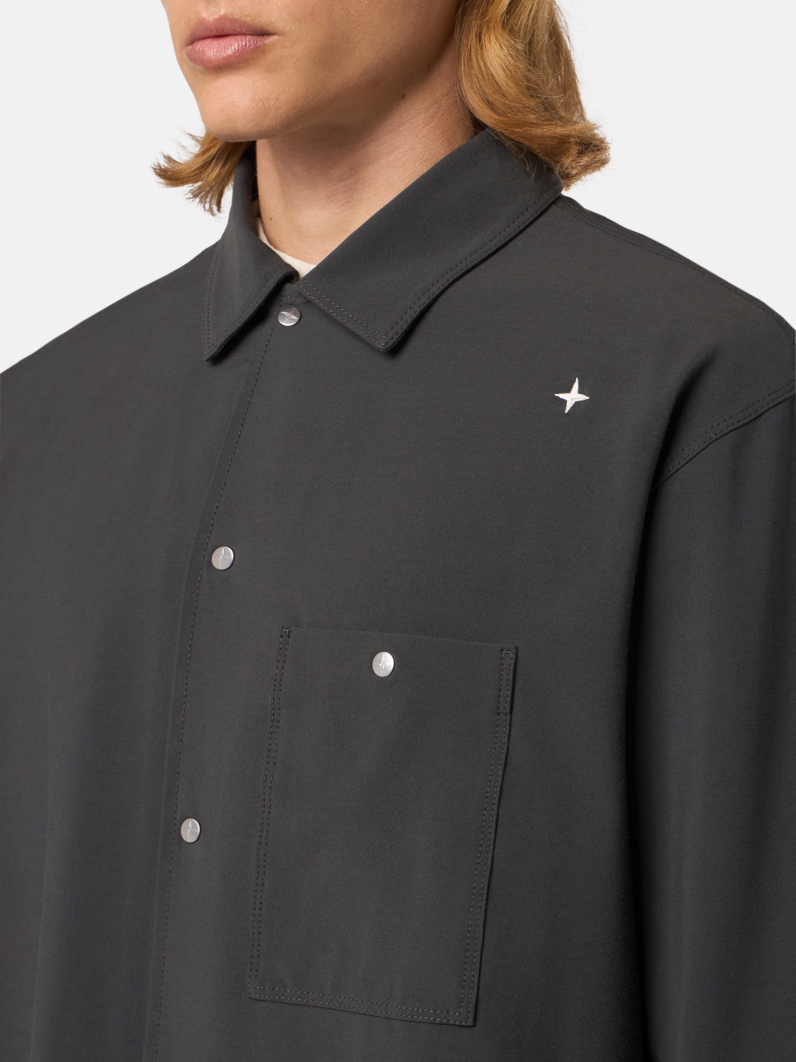 105G6 BI-STRETCH WOOL NYLON OXFORD_STONE ISLAND STELLINA