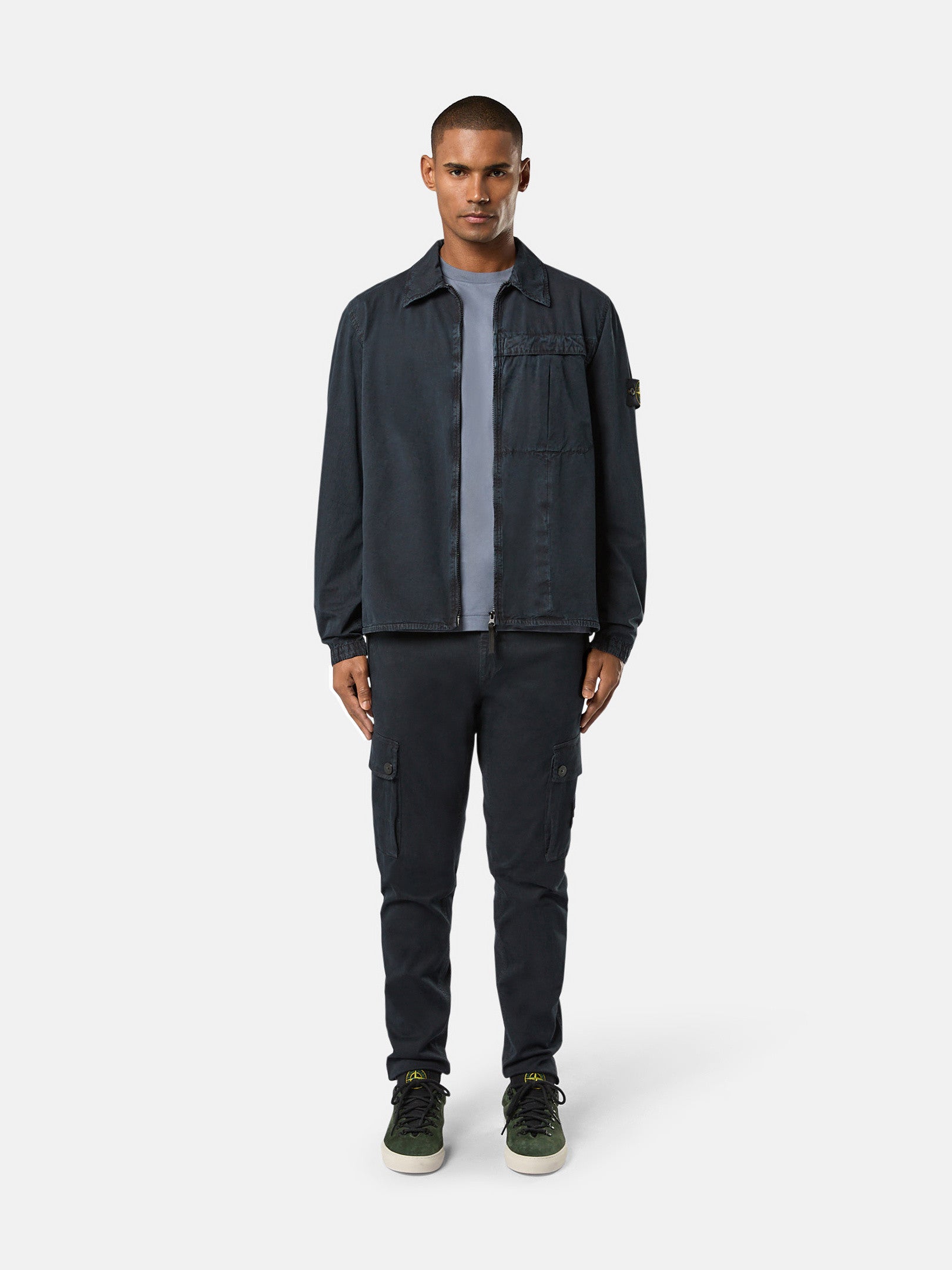 303L1 STRETCH BROKEN TWILL ORGANIC COTTON 'OLD' EFFECT