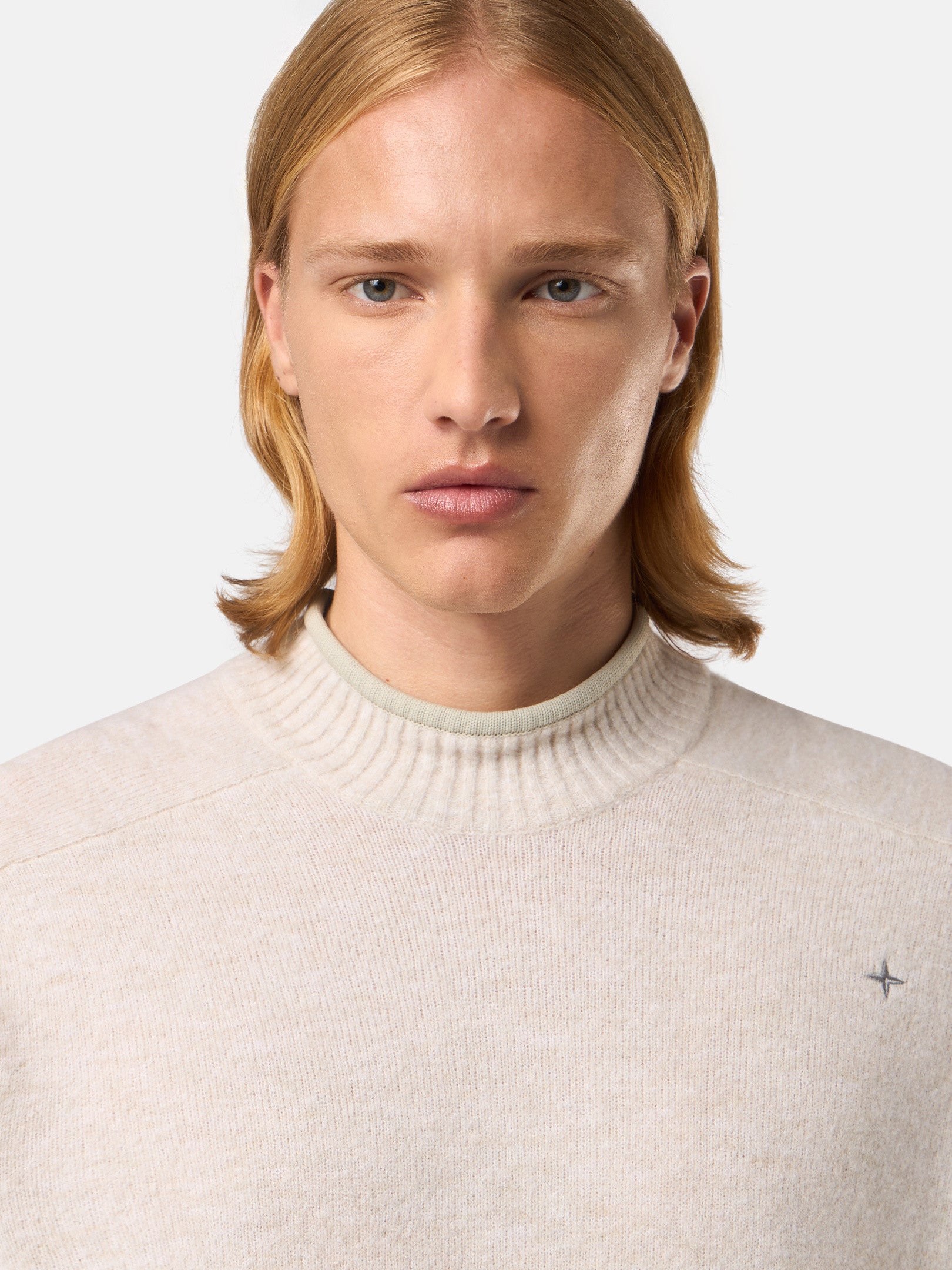 570GA GAUZED EFFECT WOOL BLEND_STONE ISLAND STELLINA