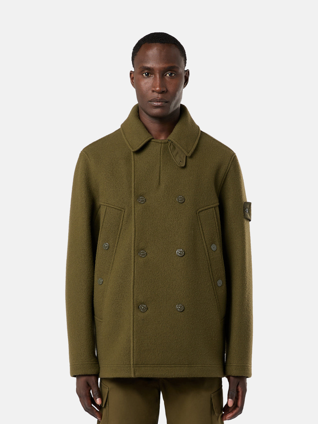 441F5 HEAVY MELTON_STONE ISLAND GHOST