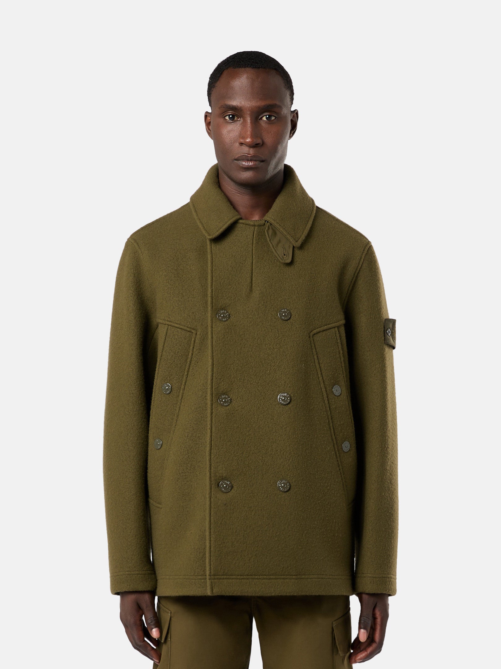 441F5 HEAVY MELTON_STONE ISLAND GHOST