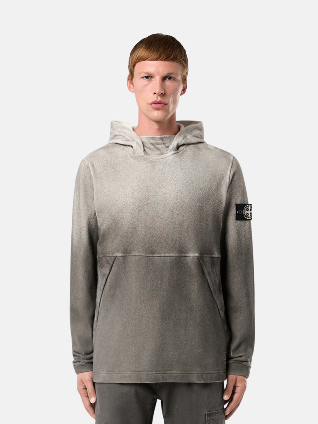 656T3 RECYCLED AND ORGANIC COTTON JERSEY, OXIDE SPRAY