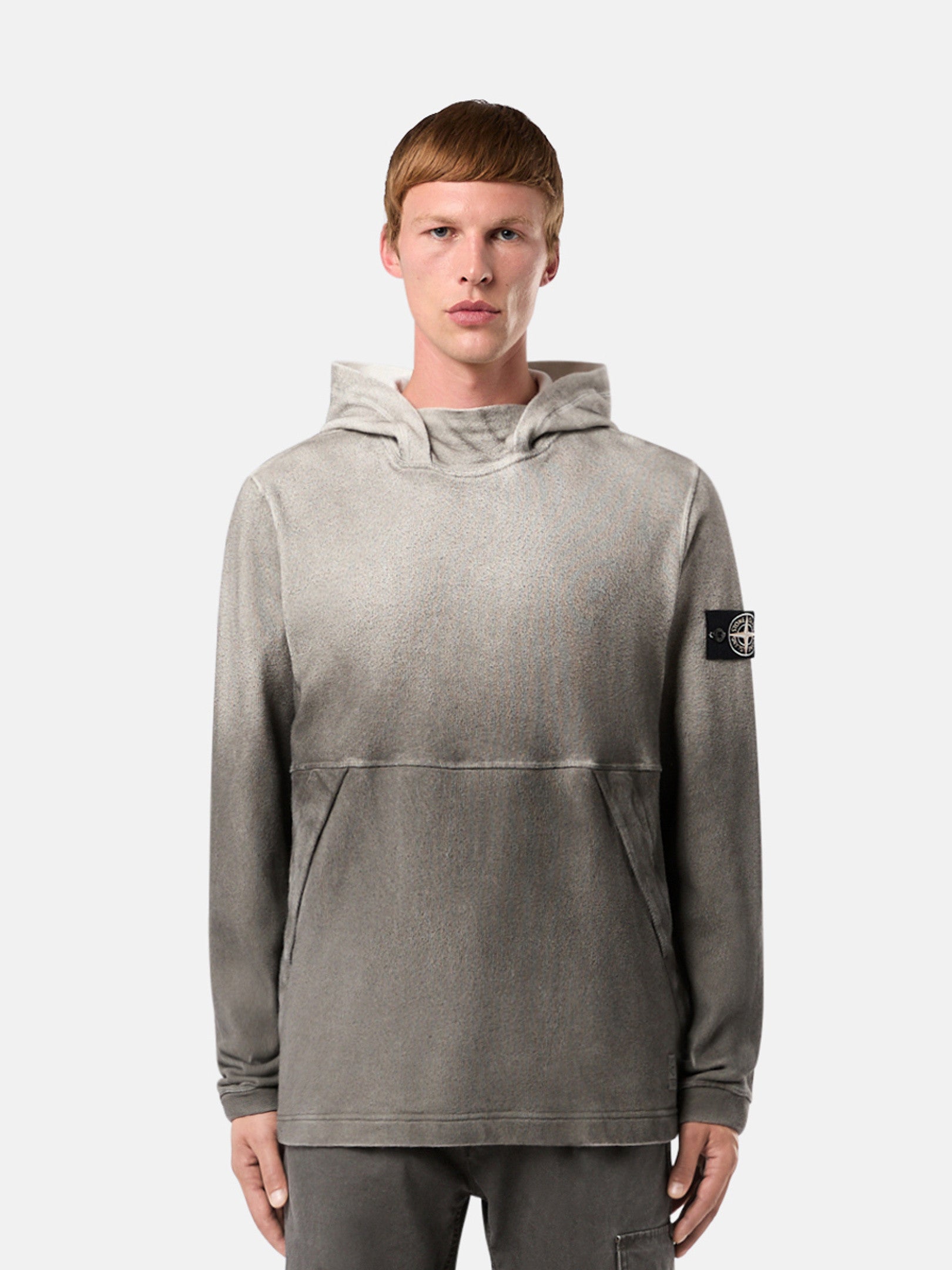 656T3 RECYCLED AND ORGANIC COTTON JERSEY, OXIDE SPRAY