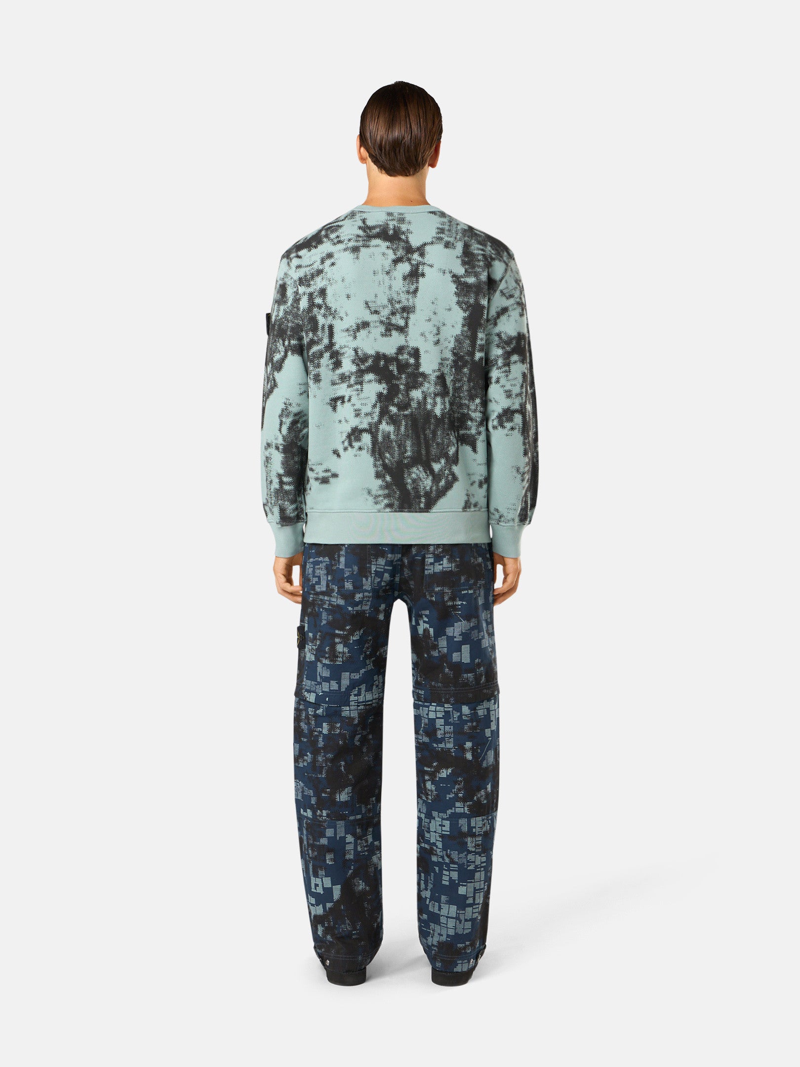 669E3 CAMOUFLAGE ORGANIC COTTON DIAGONAL FLEECE