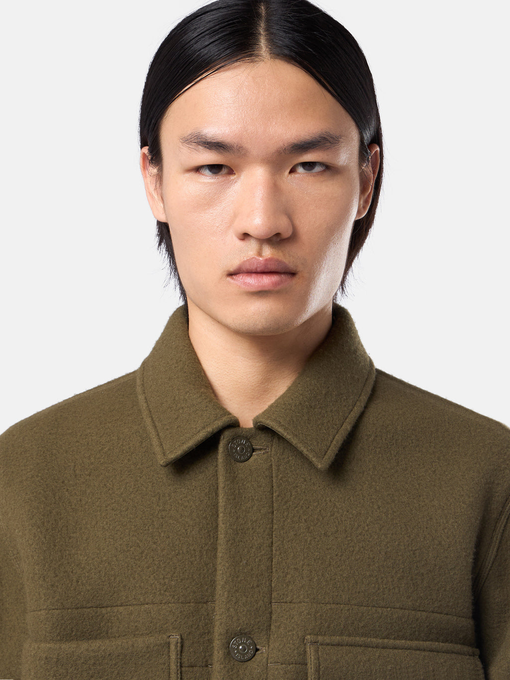455F5 HEAVY MELTON_STONE ISLAND GHOST