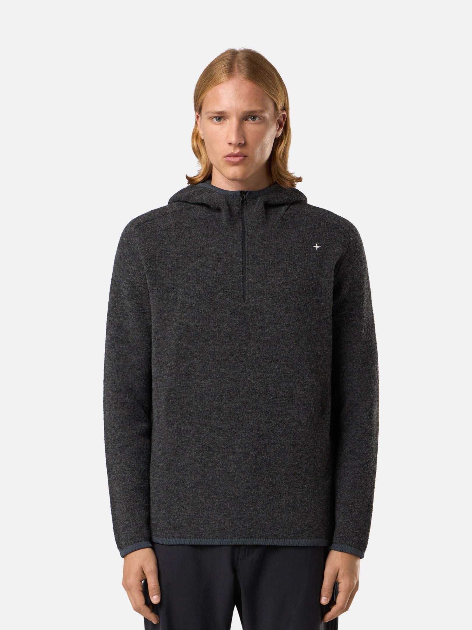 569GA GAUZED EFFECT WOOL BLEND_STONE ISLAND STELLINA