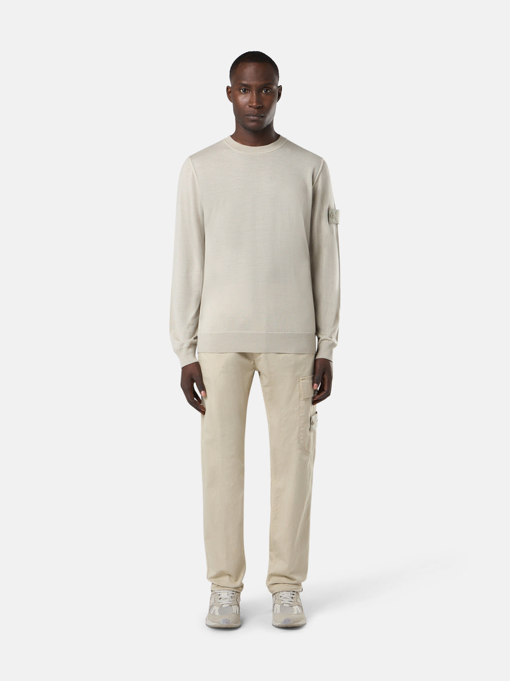 566FC LIGHT PURE RWS WOOL_STONE ISLAND GHOST