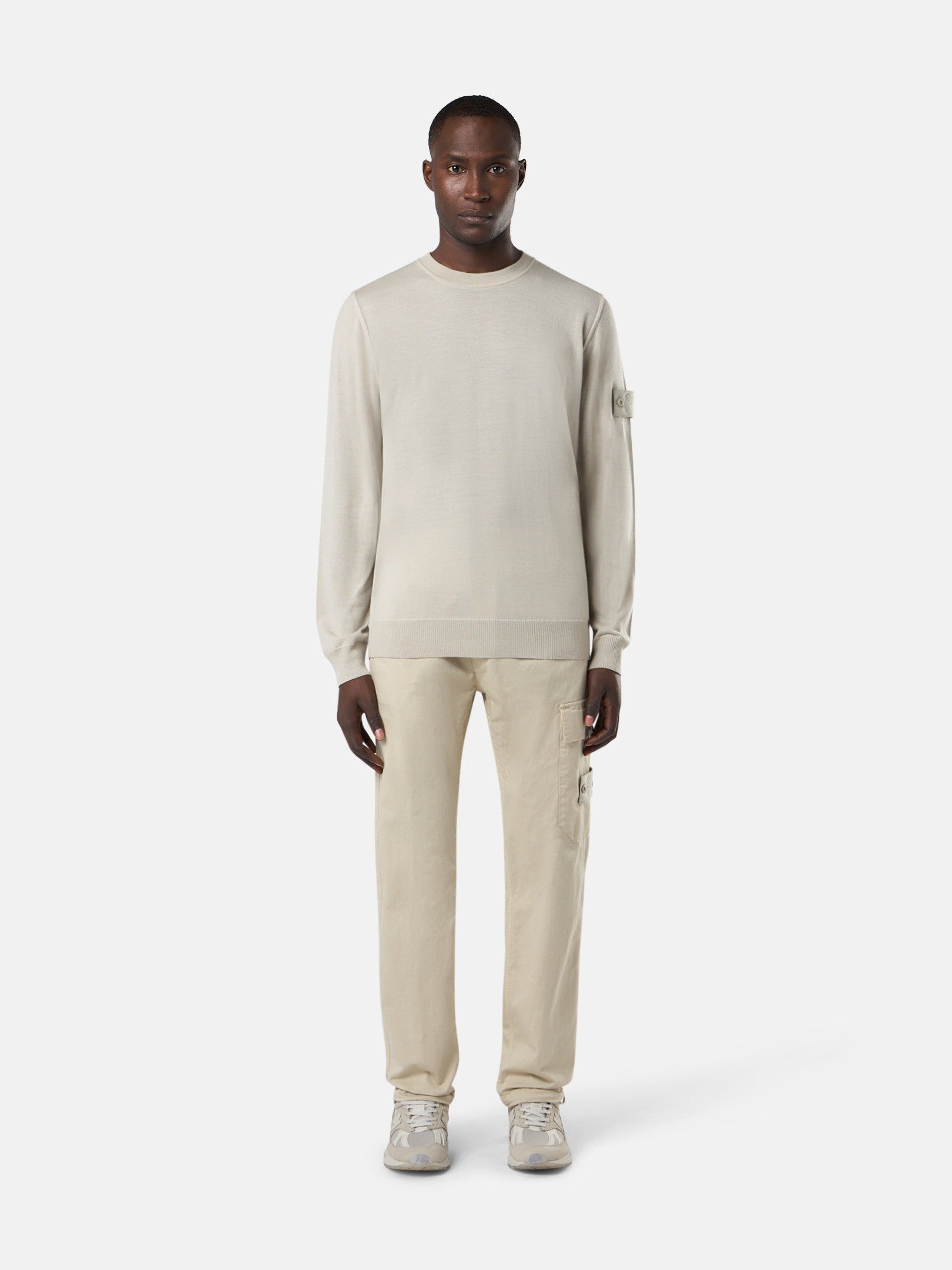 566FC LIGHT PURE RWS WOOL_STONE ISLAND GHOST