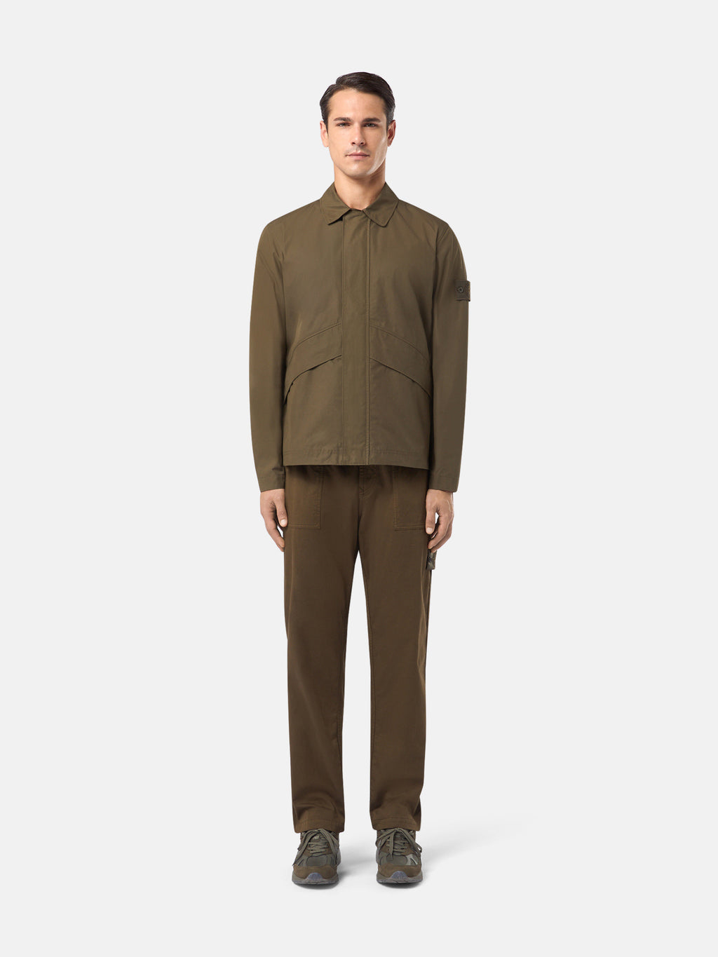 107F1 WEATHERPROOF COTTON CANVAS_STONE ISLAND GHOST