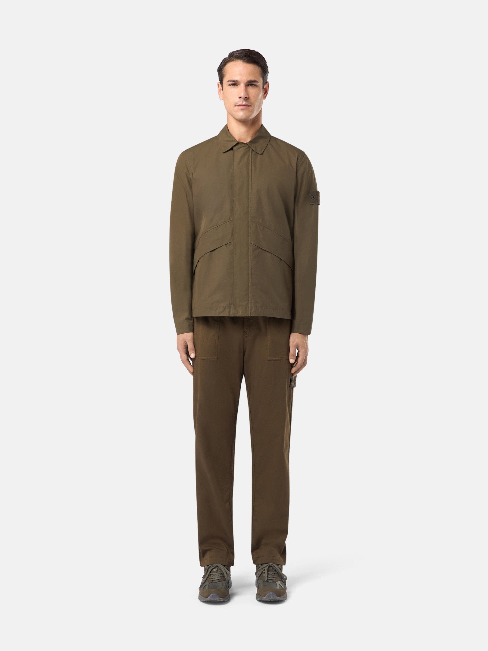 107F1 WEATHERPROOF COTTON CANVAS_STONE ISLAND GHOST