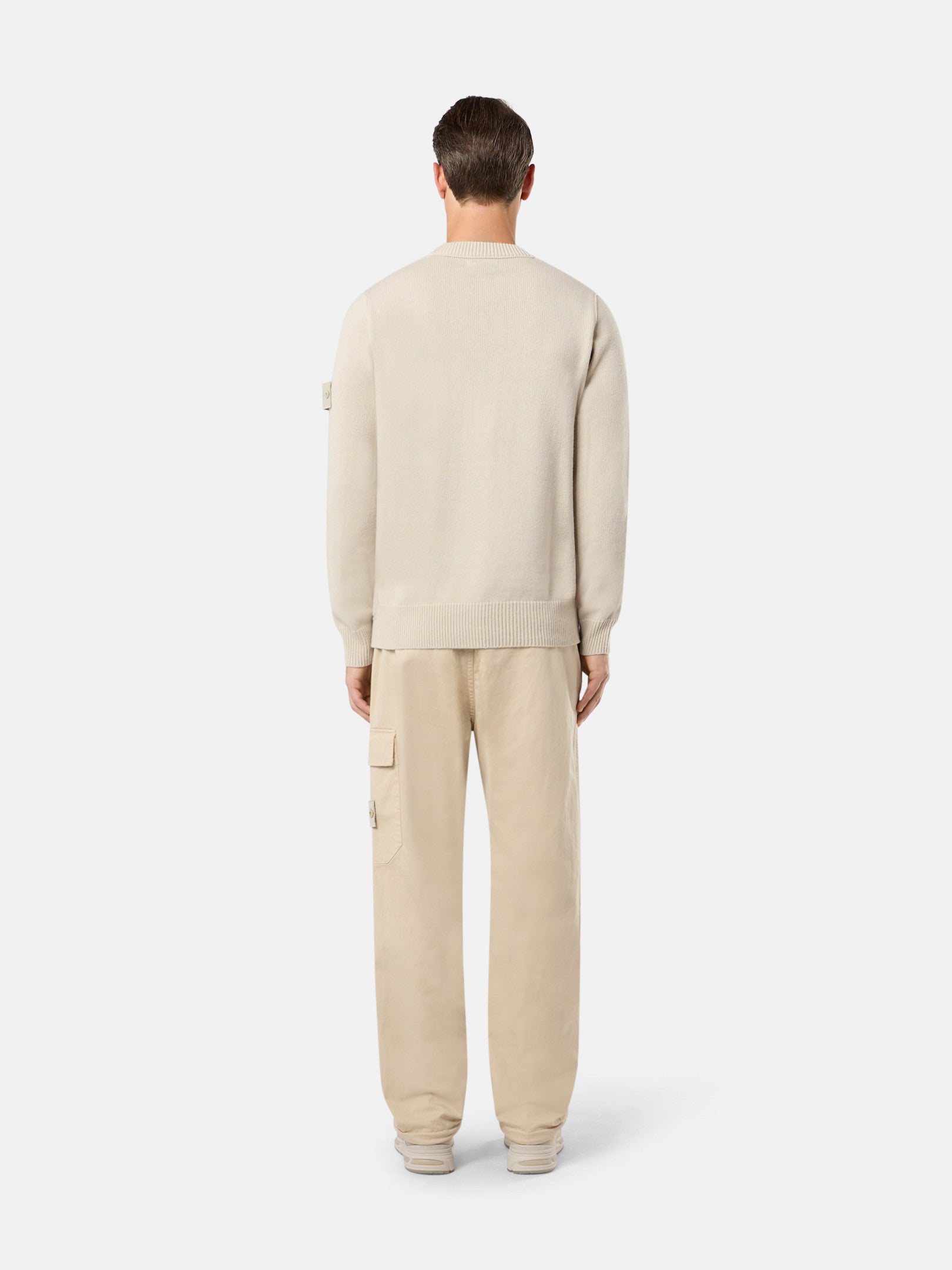 336F6 STRETCH COTTON WOOL SATIN_STONE ISLAND GHOST