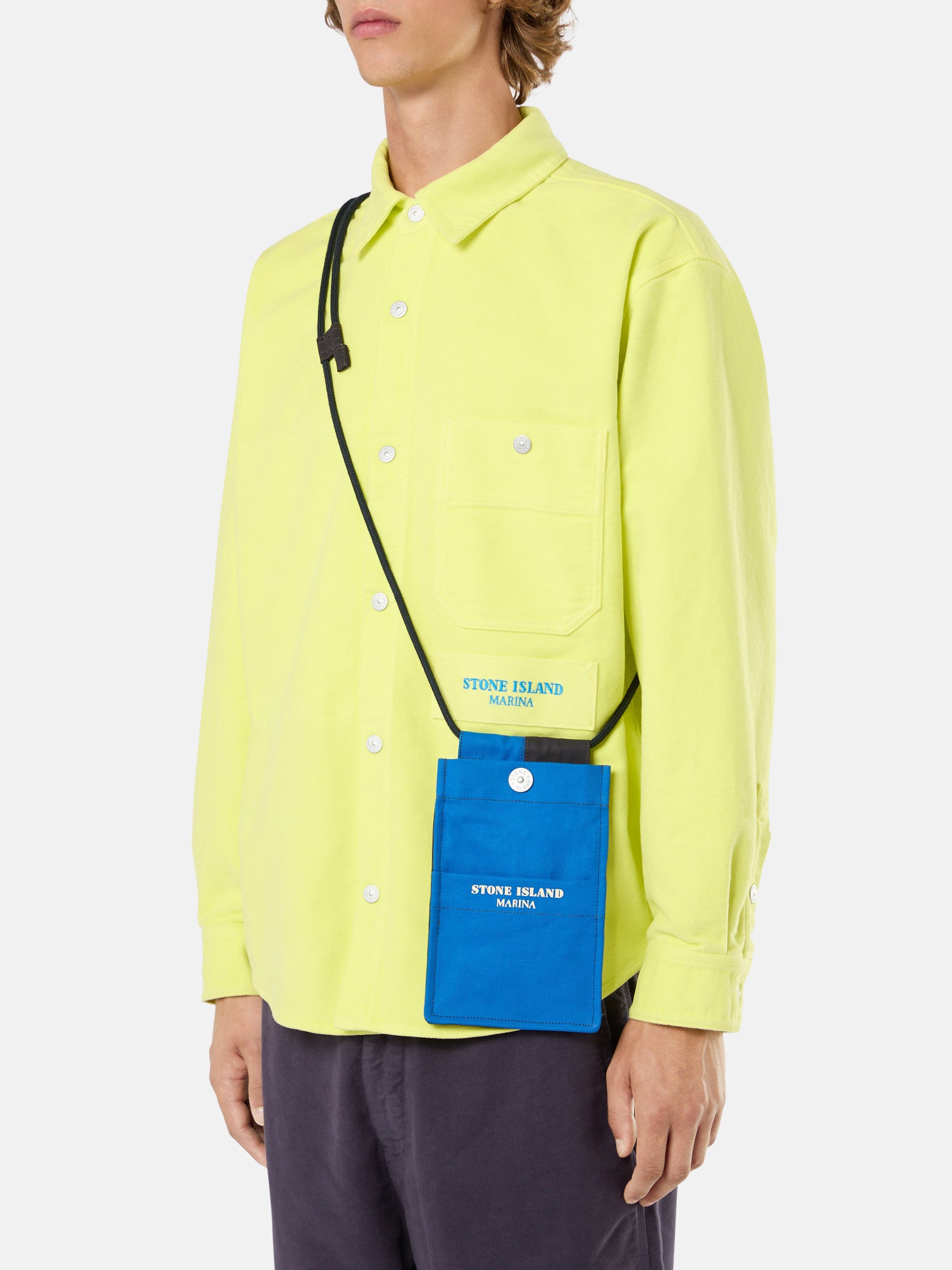 912XD PLATED COTTON CANVAS_STONE ISLAND MARINA