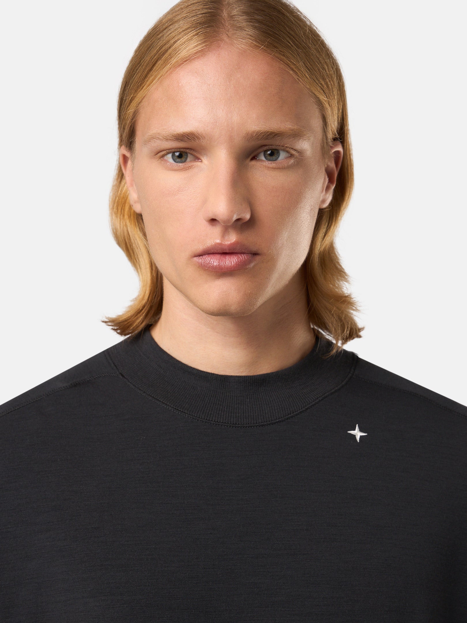 623G5 LIGHT STRETCH WOOL COTTON FLEECE_STONE ISLAND STELLINA