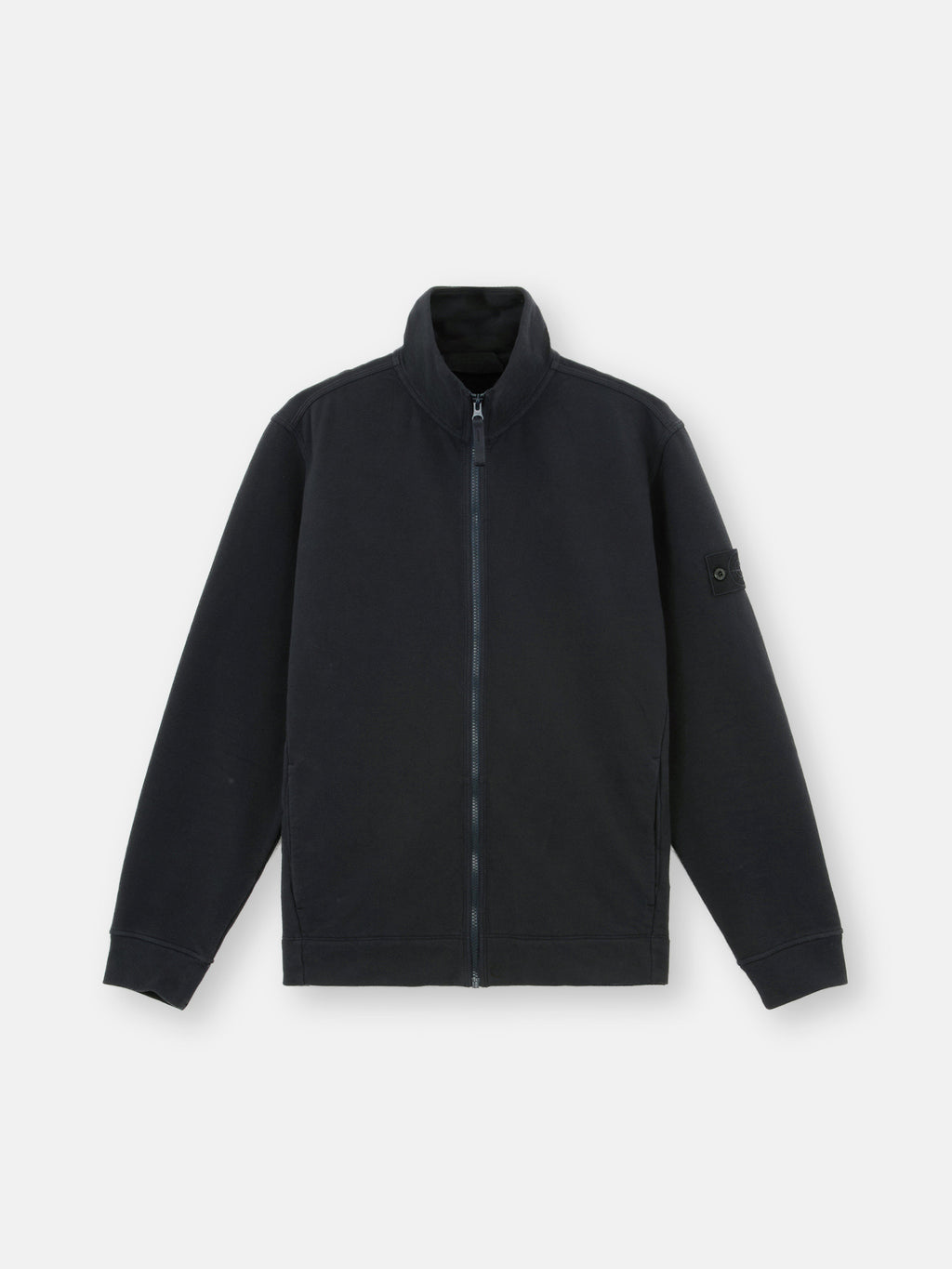 628F7 STRETCH ORGANIC COTTON FLEECE_STONE ISLAND GHOST