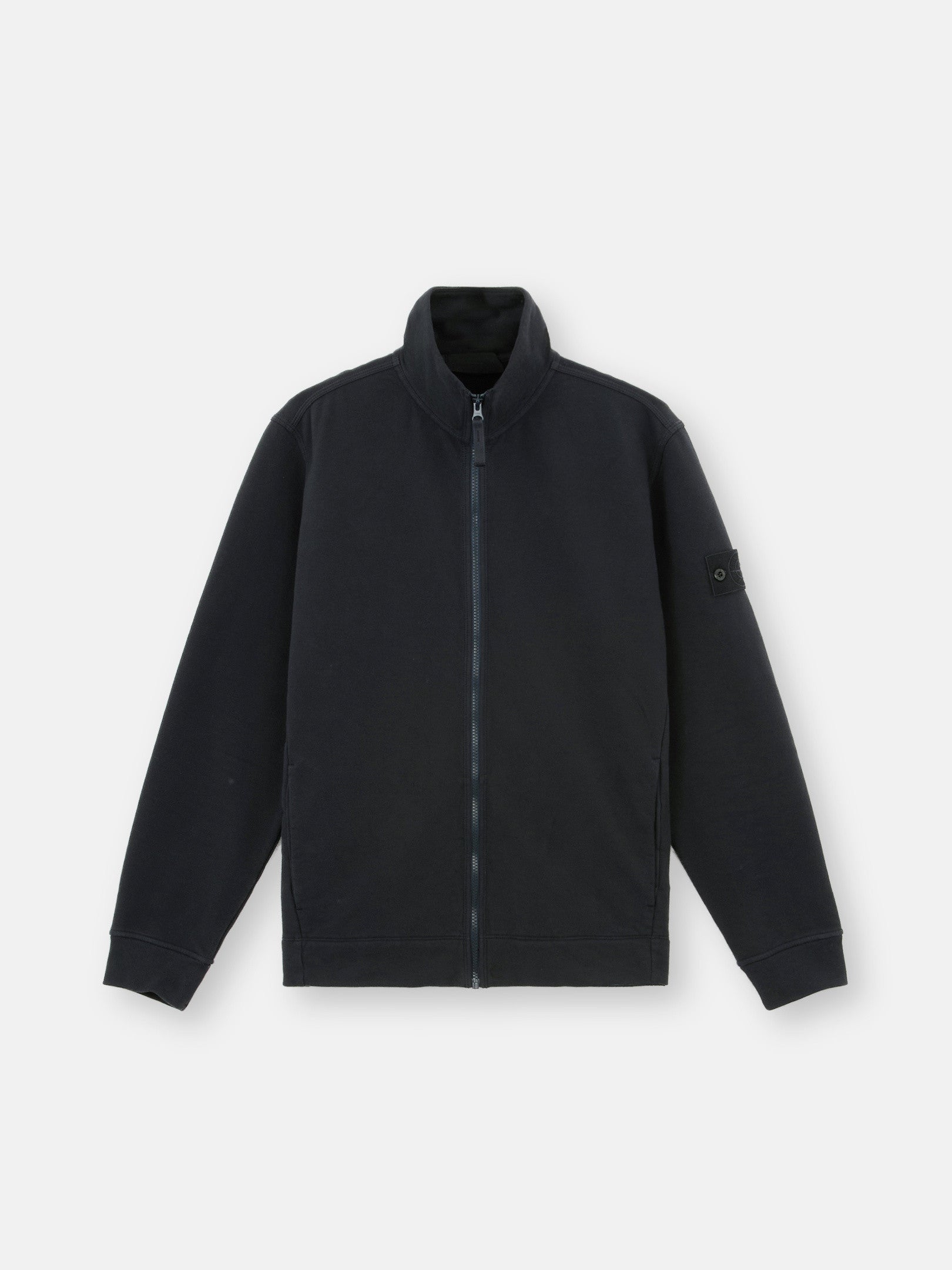 628F7 STRETCH ORGANIC COTTON FLEECE_STONE ISLAND GHOST