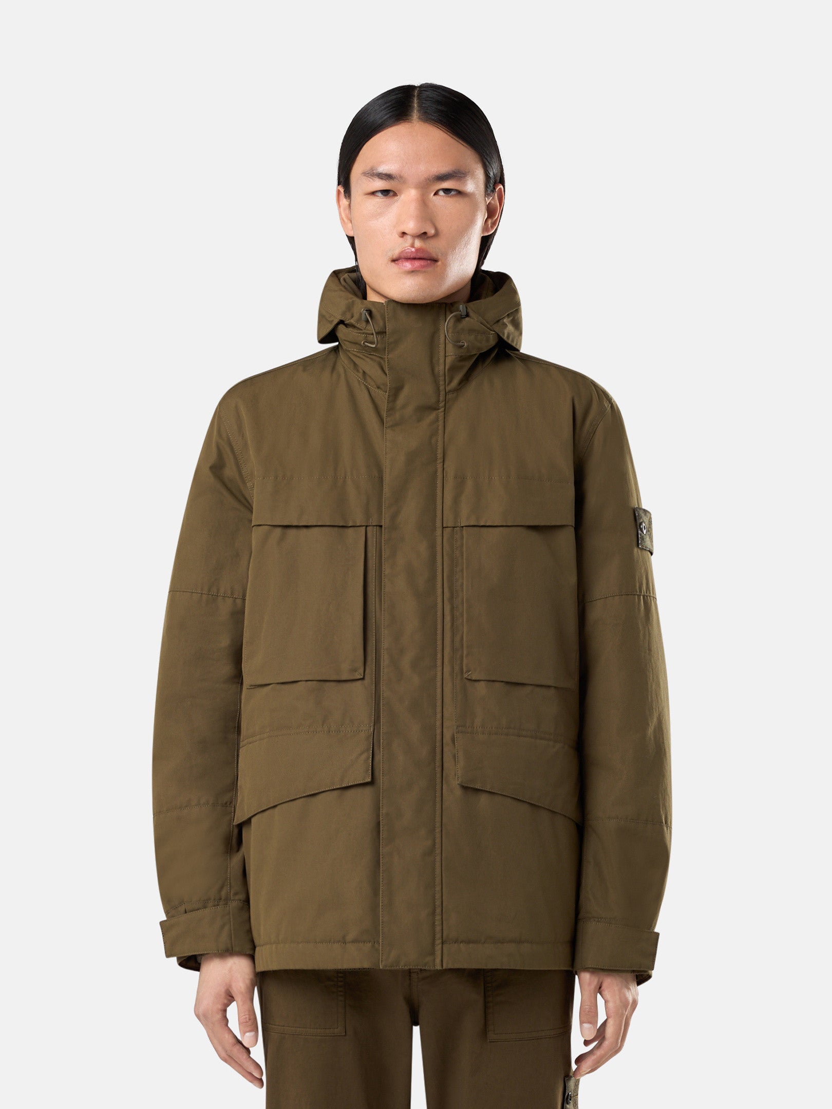 452F1 WEATHERPROOF COTTON CANVAS_STONE ISLAND GHOST