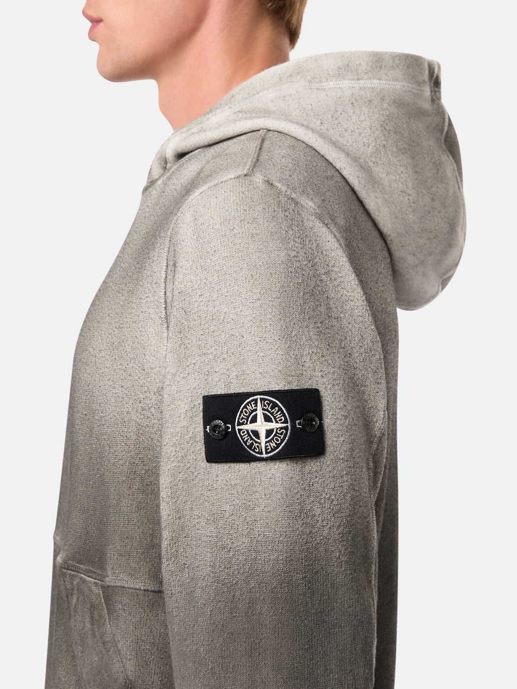 656T3 RECYCLED AND ORGANIC COTTON JERSEY, OXIDE SPRAY