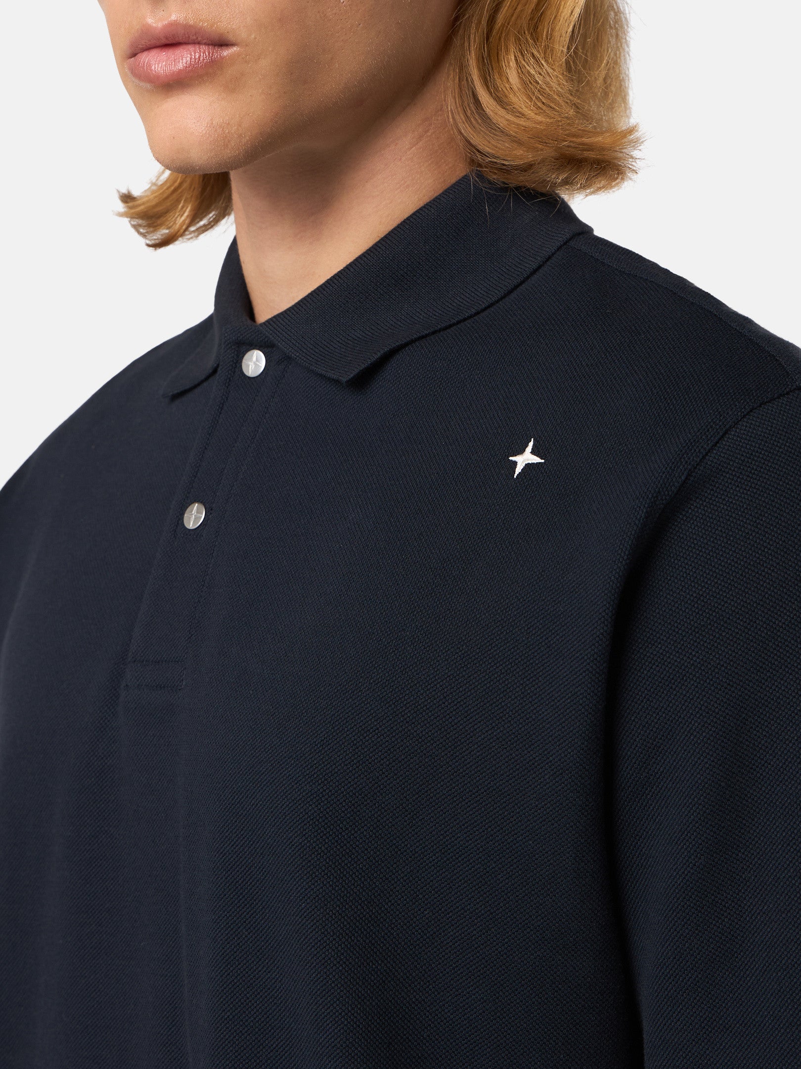 203G4 50/2 ORGANIC COTTON PIQUÉ_STONE ISLAND STELLINA